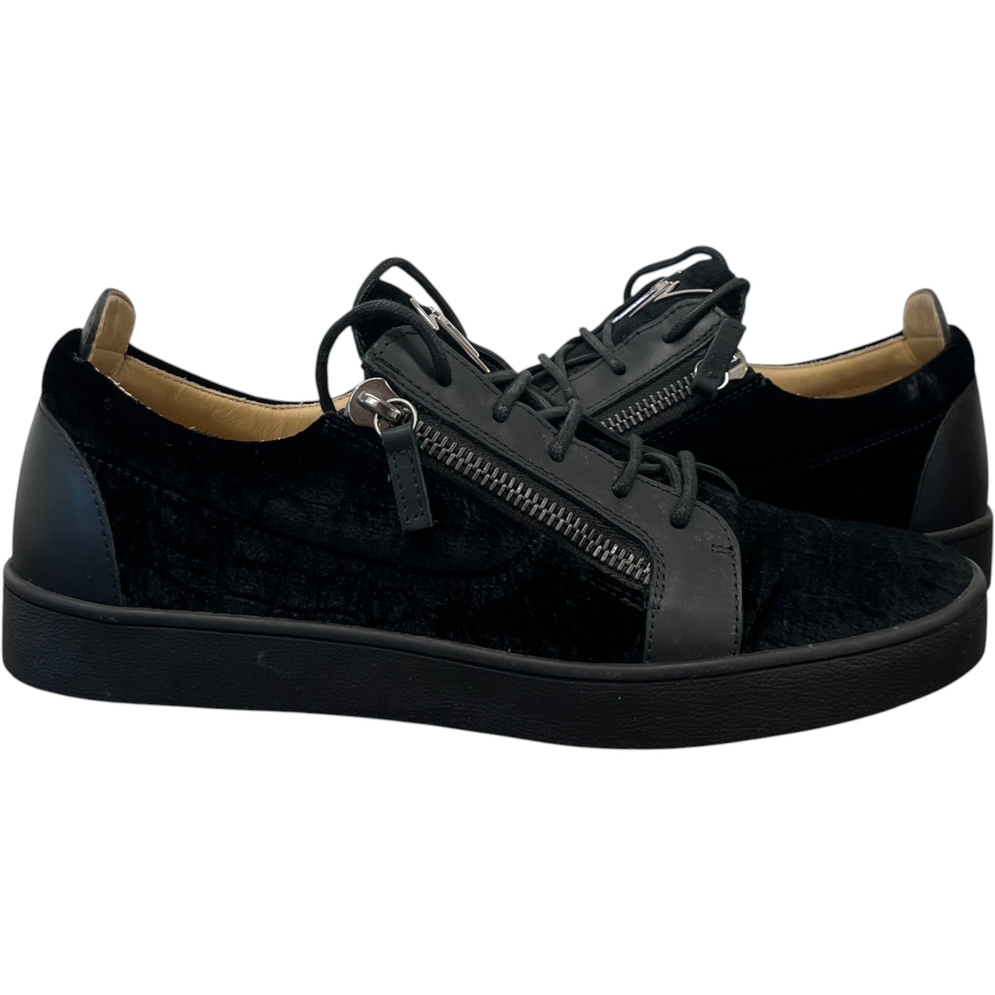 Men's Frankie Low Trainers Black Size EU 44 / UK 10