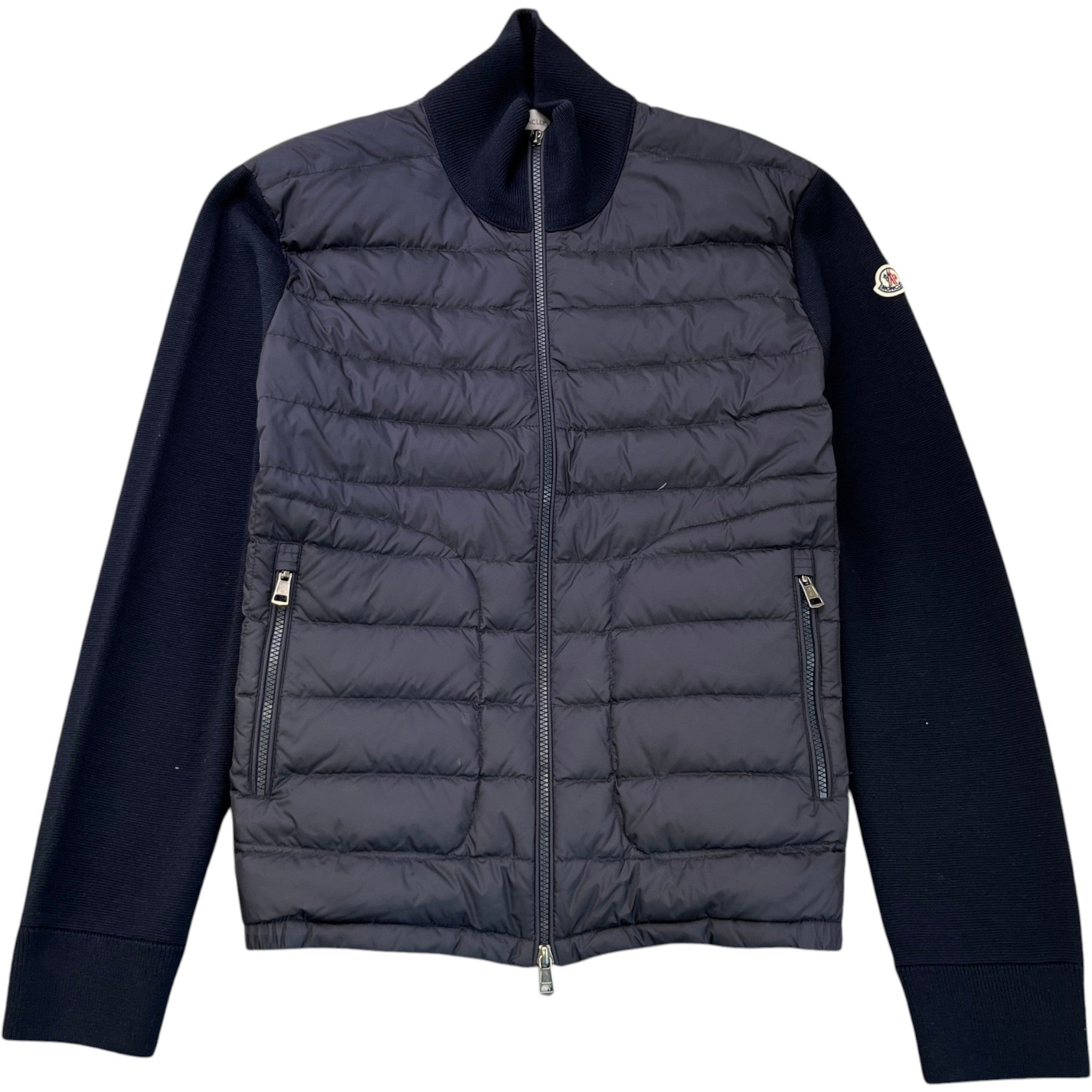 Men's Cardigan Tricot Jacket Navy Size L