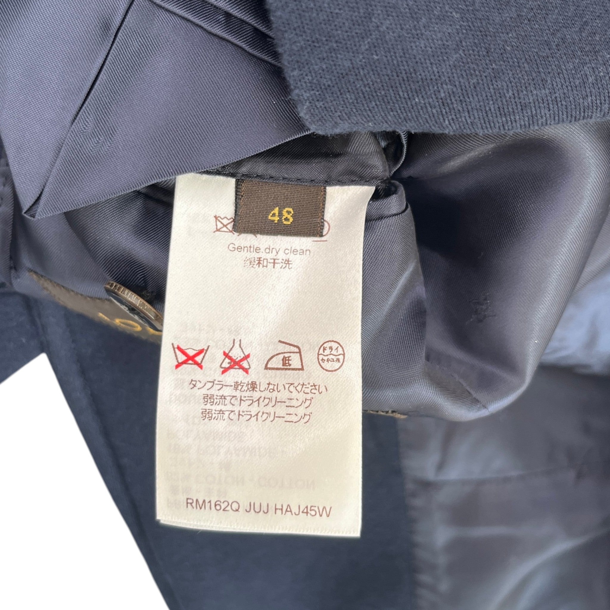 Men's Button Logo Blazer Jacket Navy Size IT 48 / M