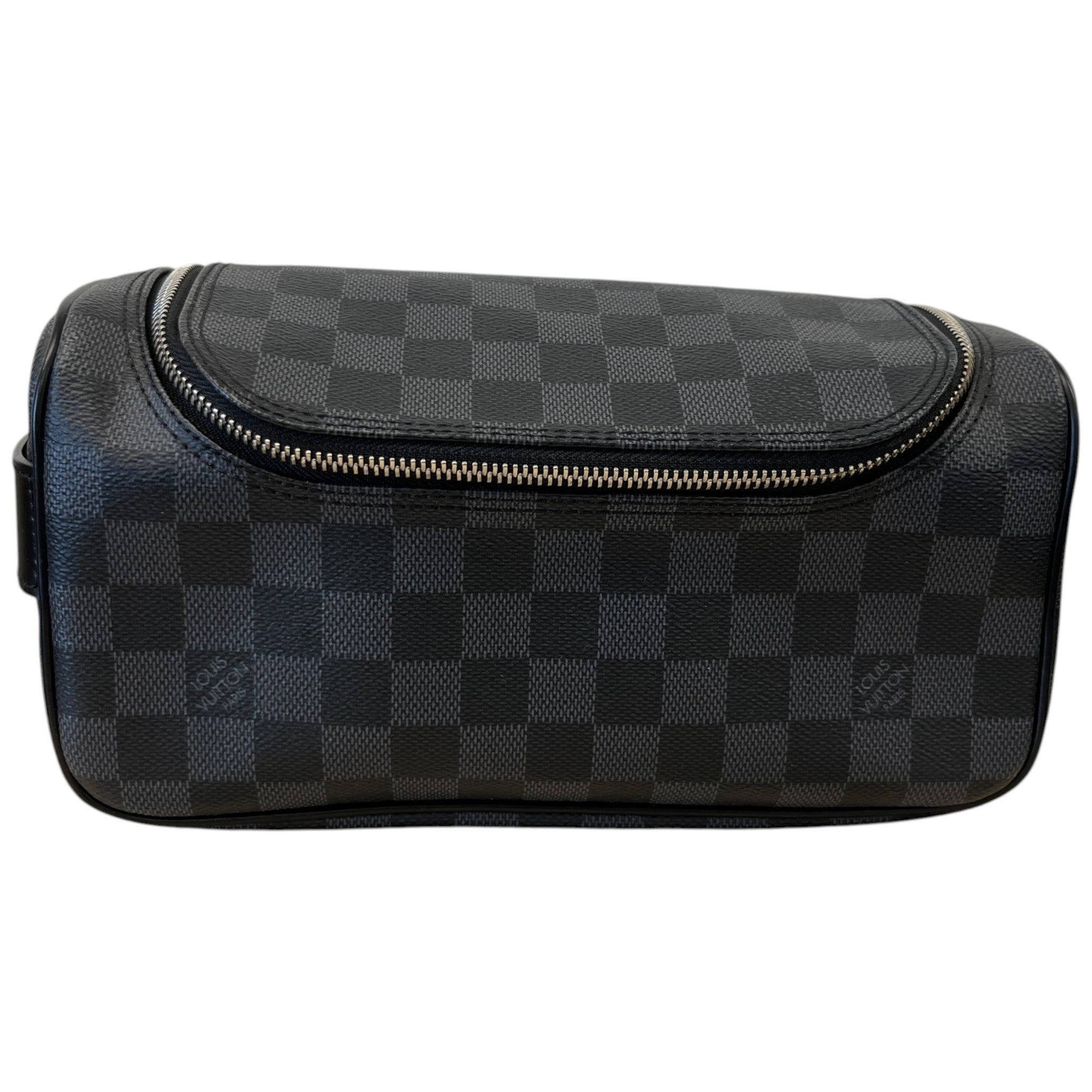 Men's Damier Graphite Toiletry Bag Black