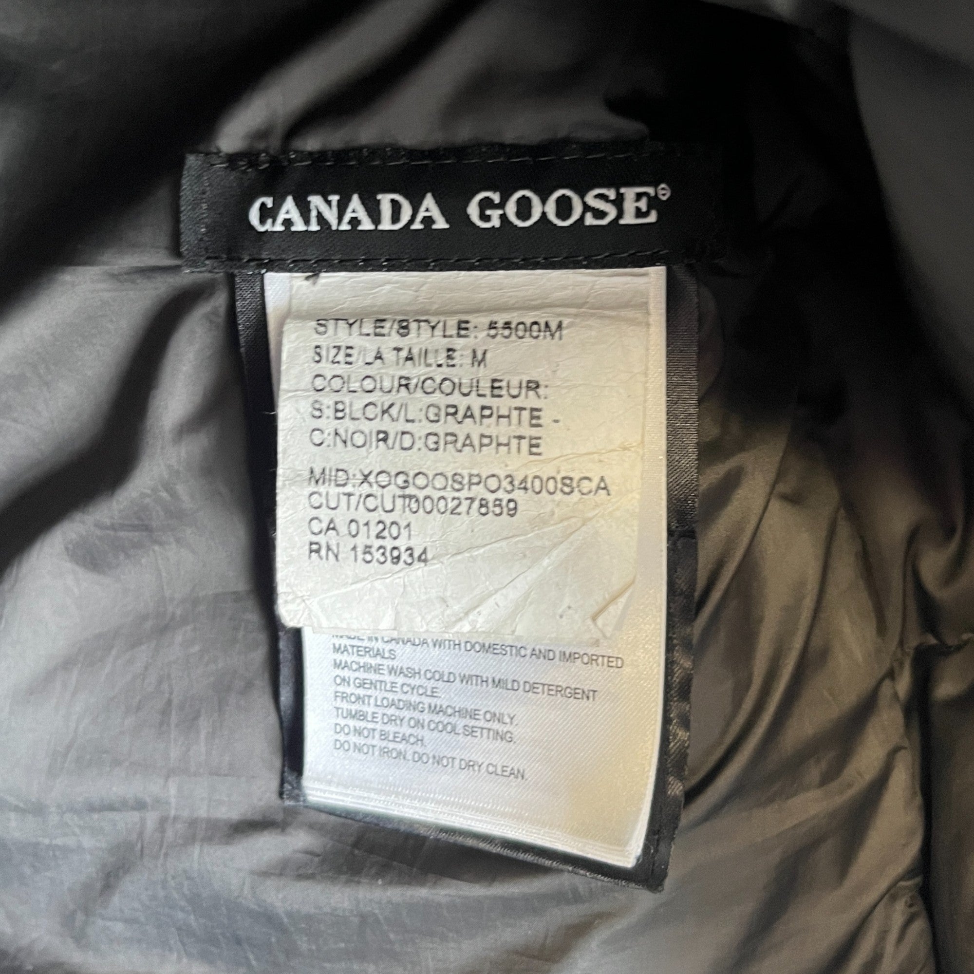 Men's Brookvale Down Jacket Black Size M