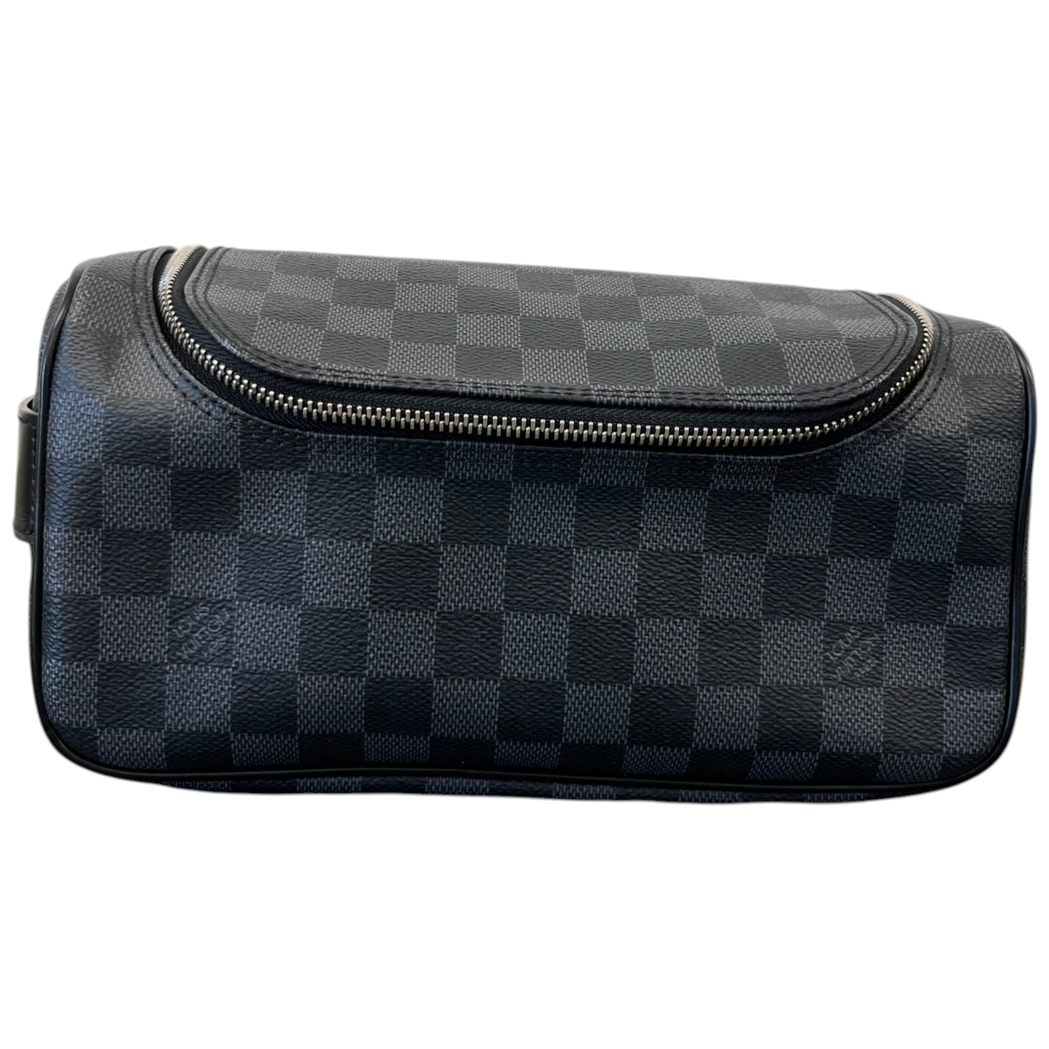 Men's Damier Graphite Toiletry Bag Black