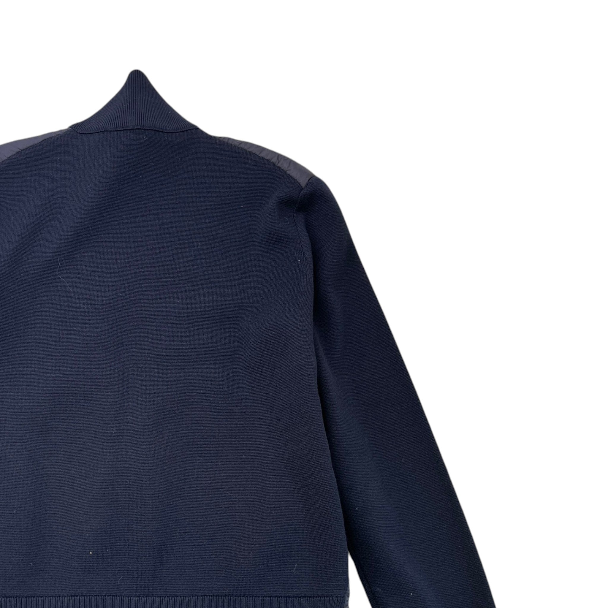 Men's Cardigan Tricot Jacket Navy Size L