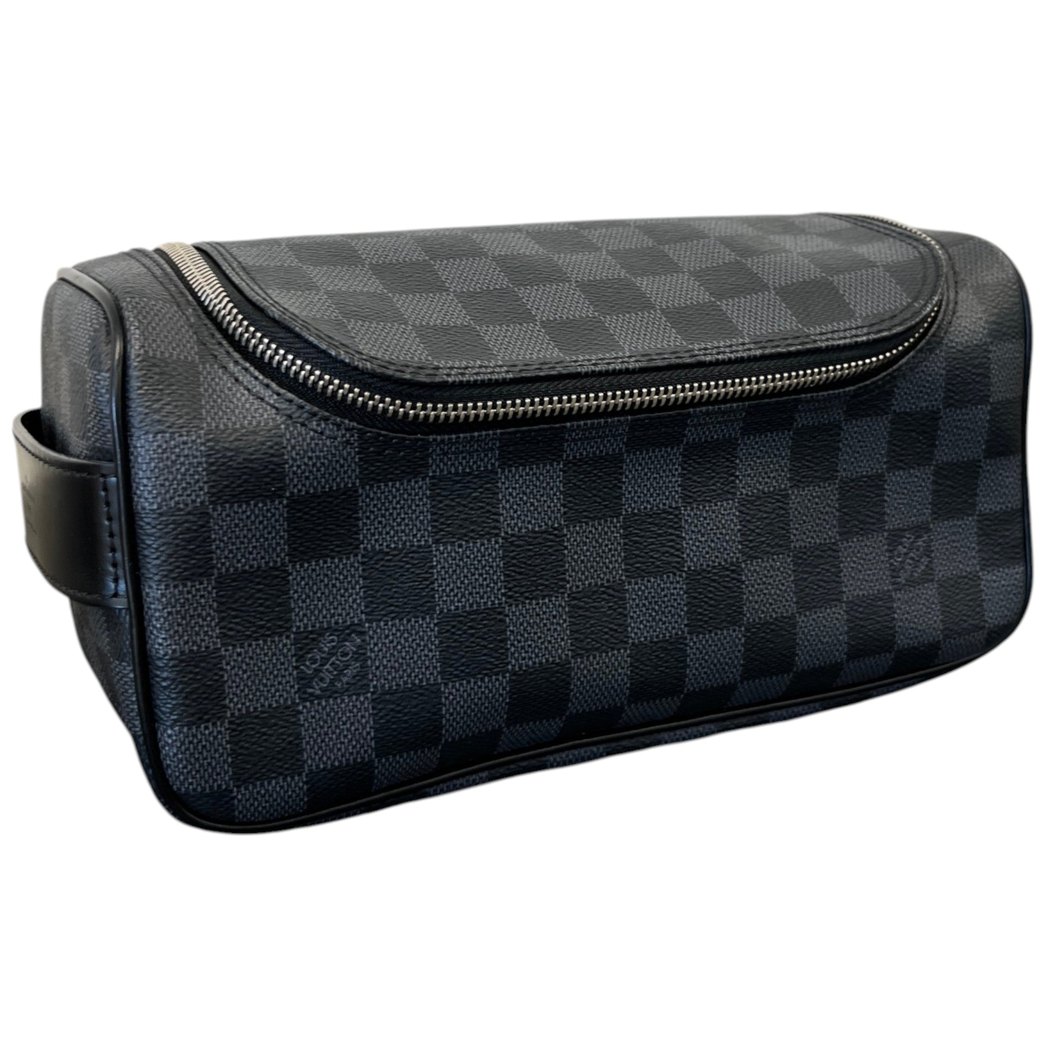 Men's Damier Graphite Toiletry Bag Black