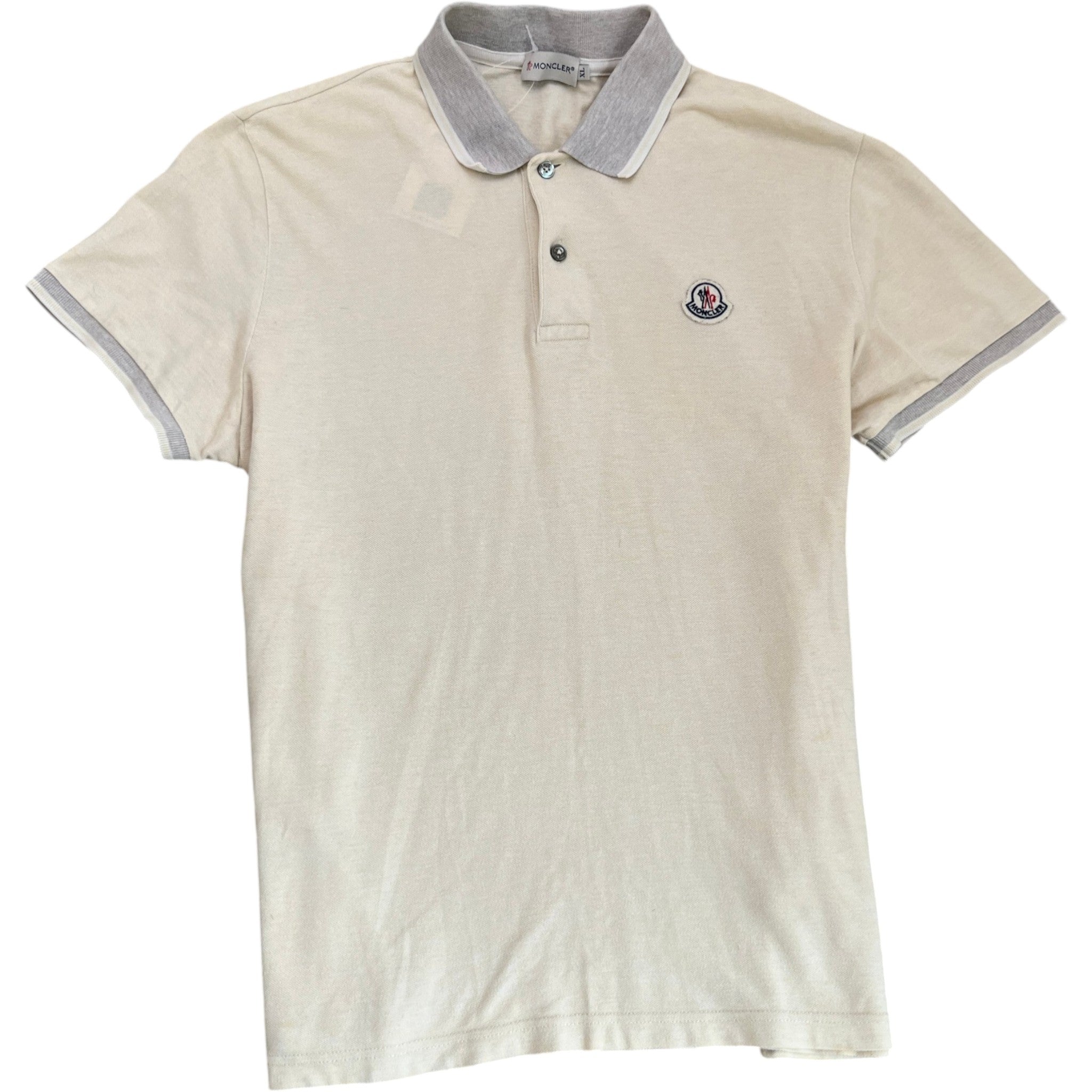 Men's Maglia Polo Shirt Cream Size XL