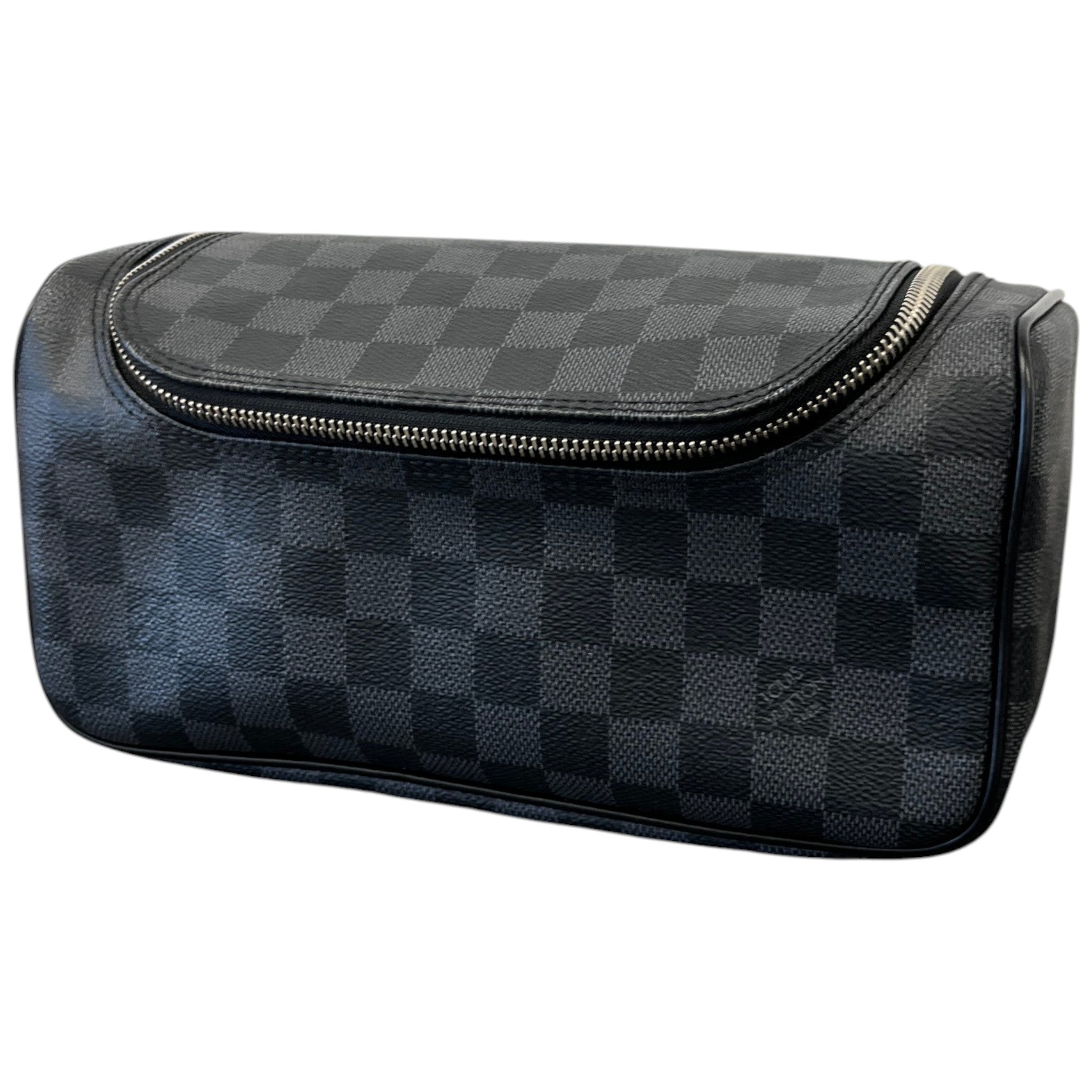Men's Damier Graphite Toiletry Bag Black