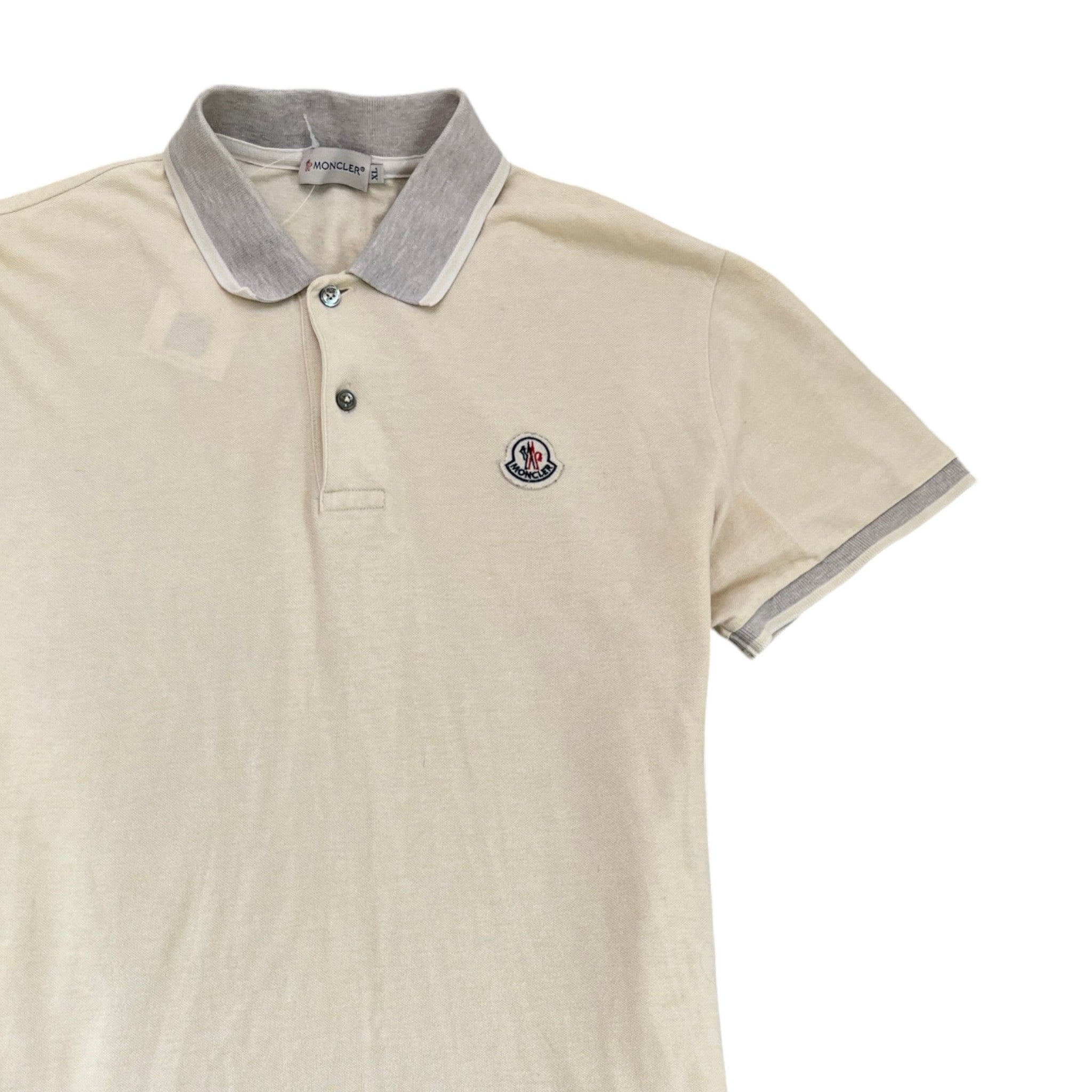 Men's Maglia Polo Shirt Cream Size XL