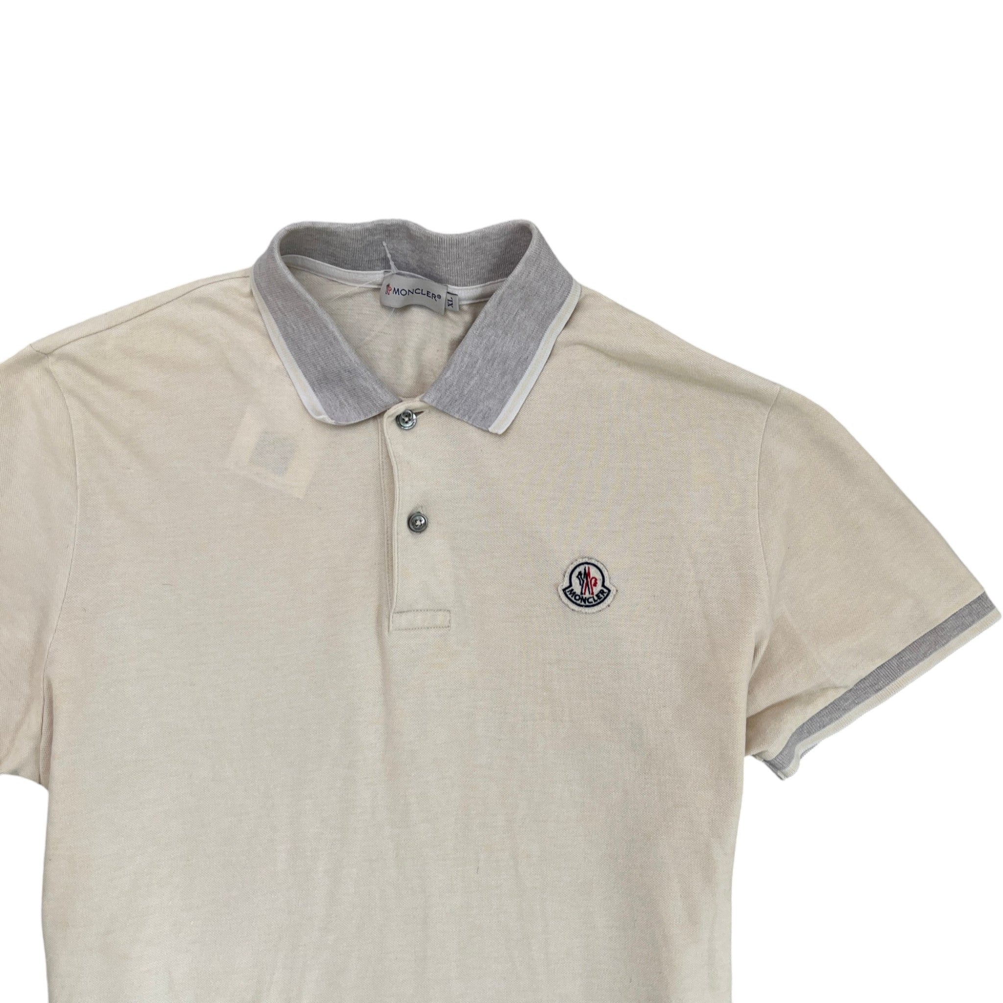 Men's Maglia Polo Shirt Cream Size XL