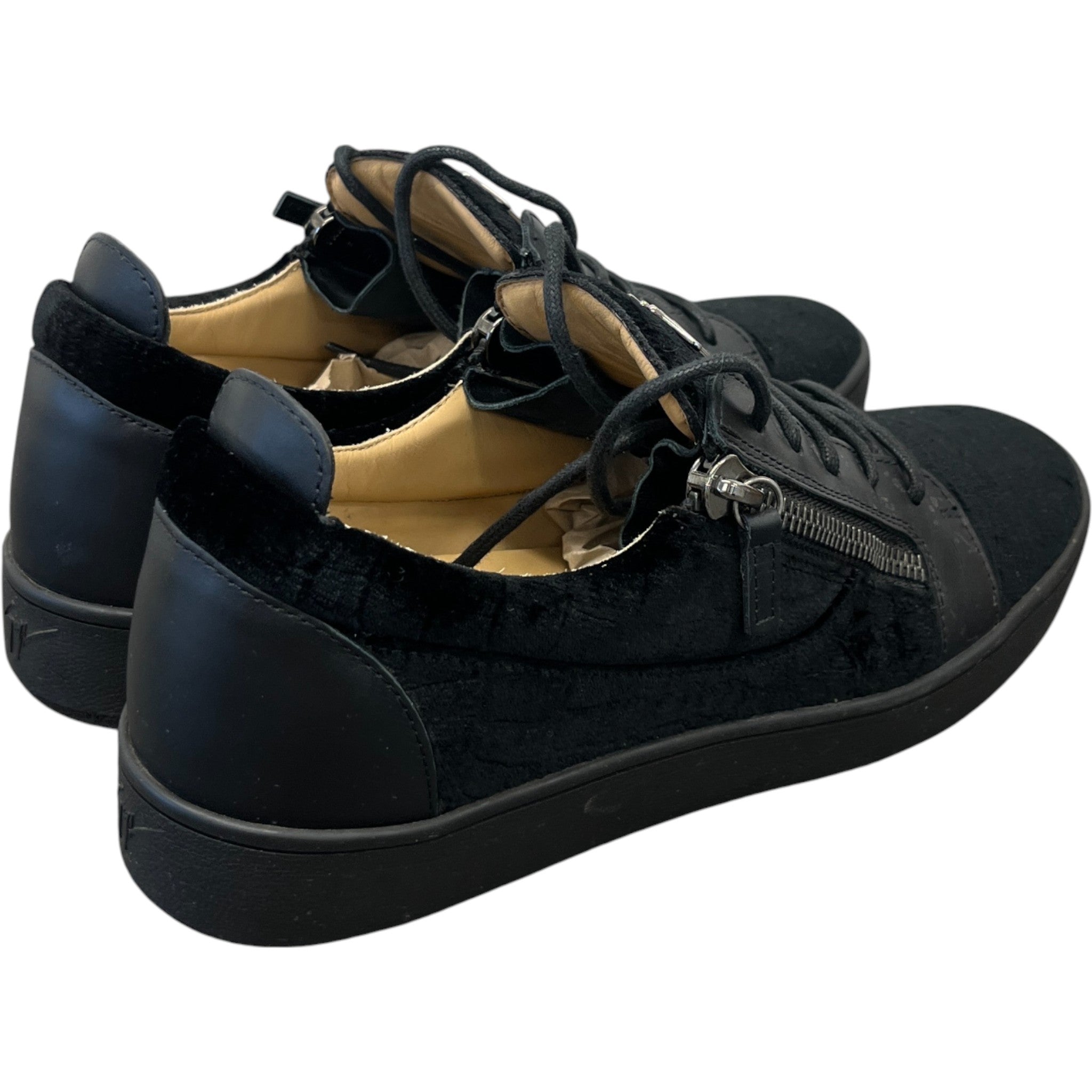 Men's Frankie Low Trainers Black Size EU 44 / UK 10