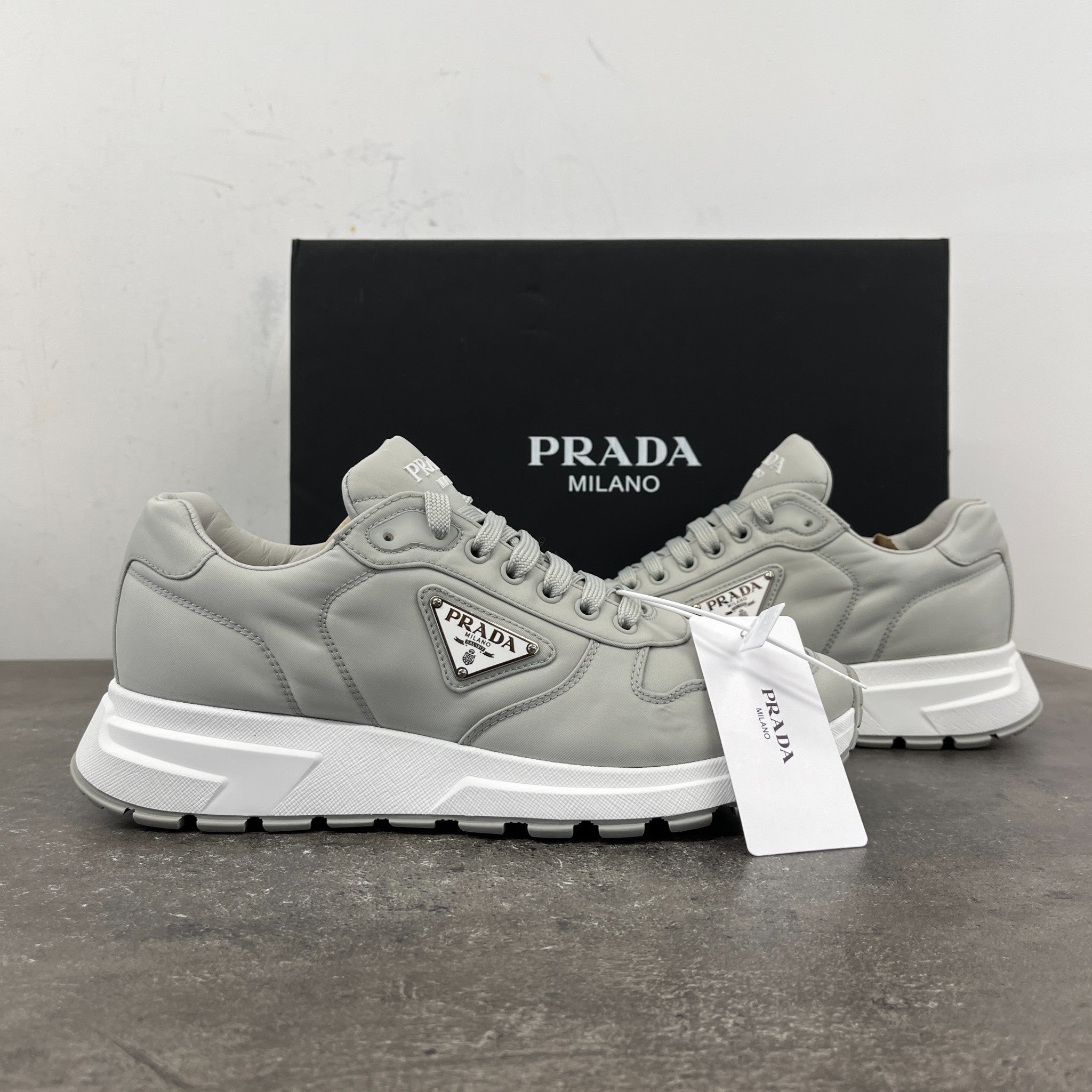 Men's Prax 01 Re-Nylon Low Trainers Grey Size EU 41 / UK 7