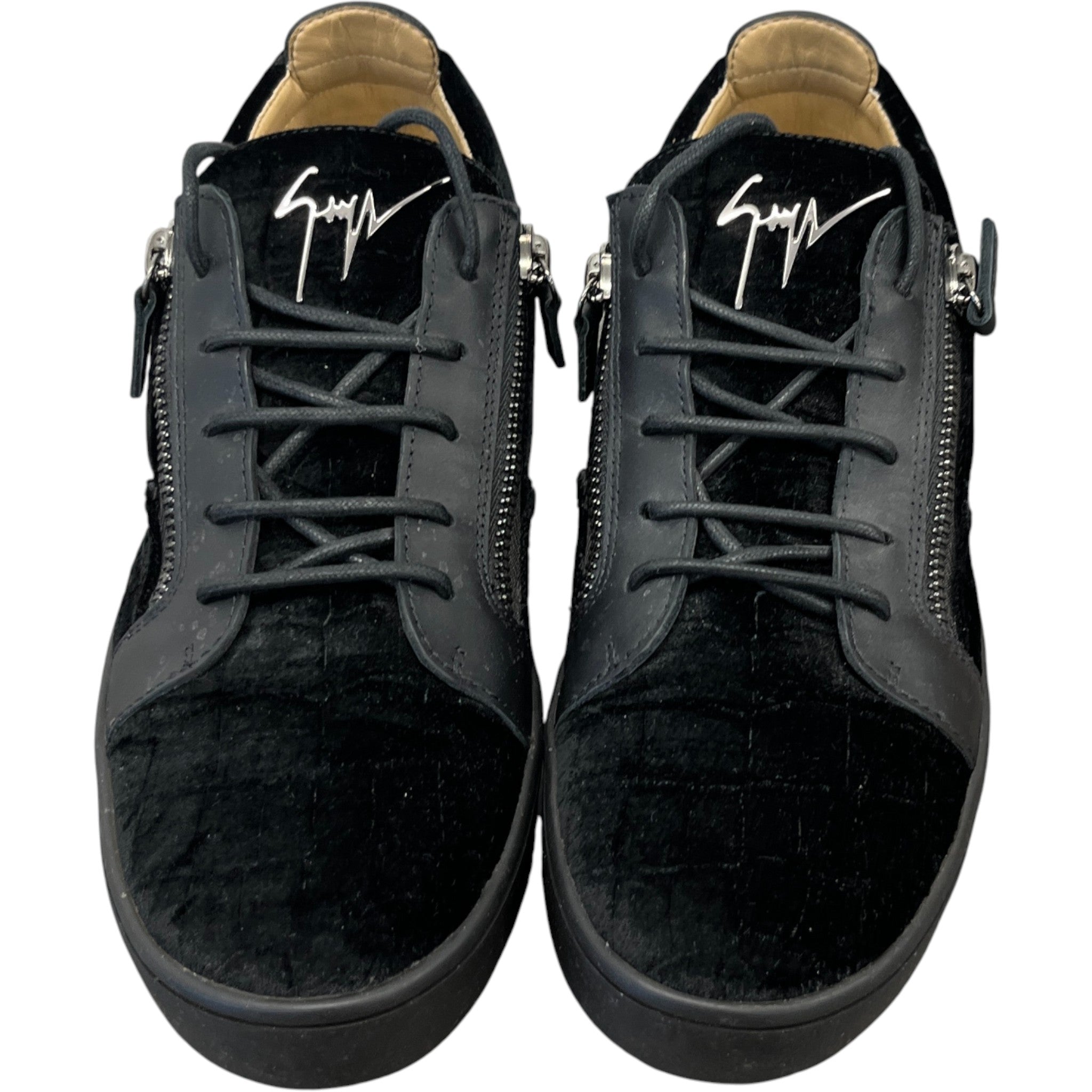 Men's Frankie Low Trainers Black Size EU 44 / UK 10