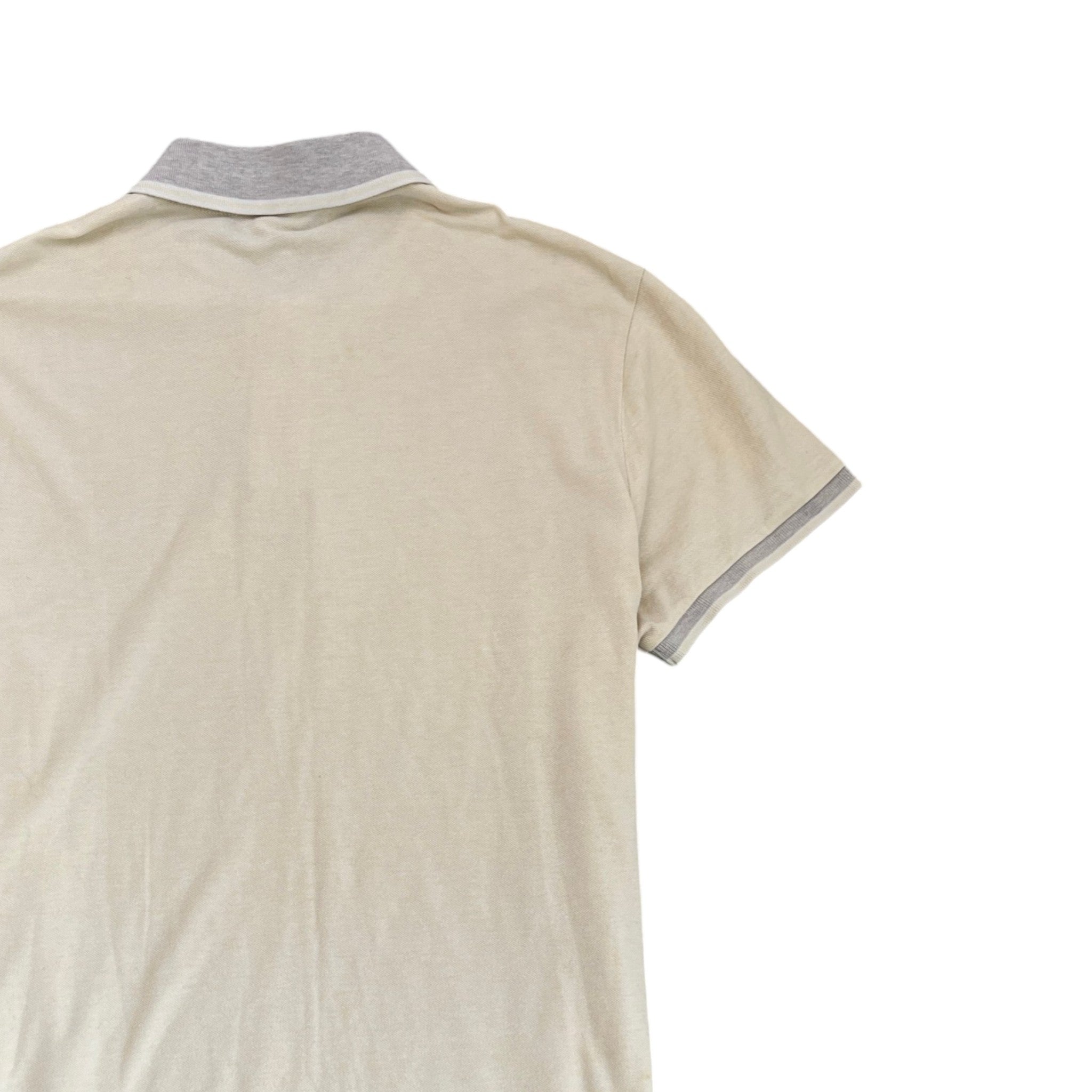 Men's Maglia Polo Shirt Cream Size XL