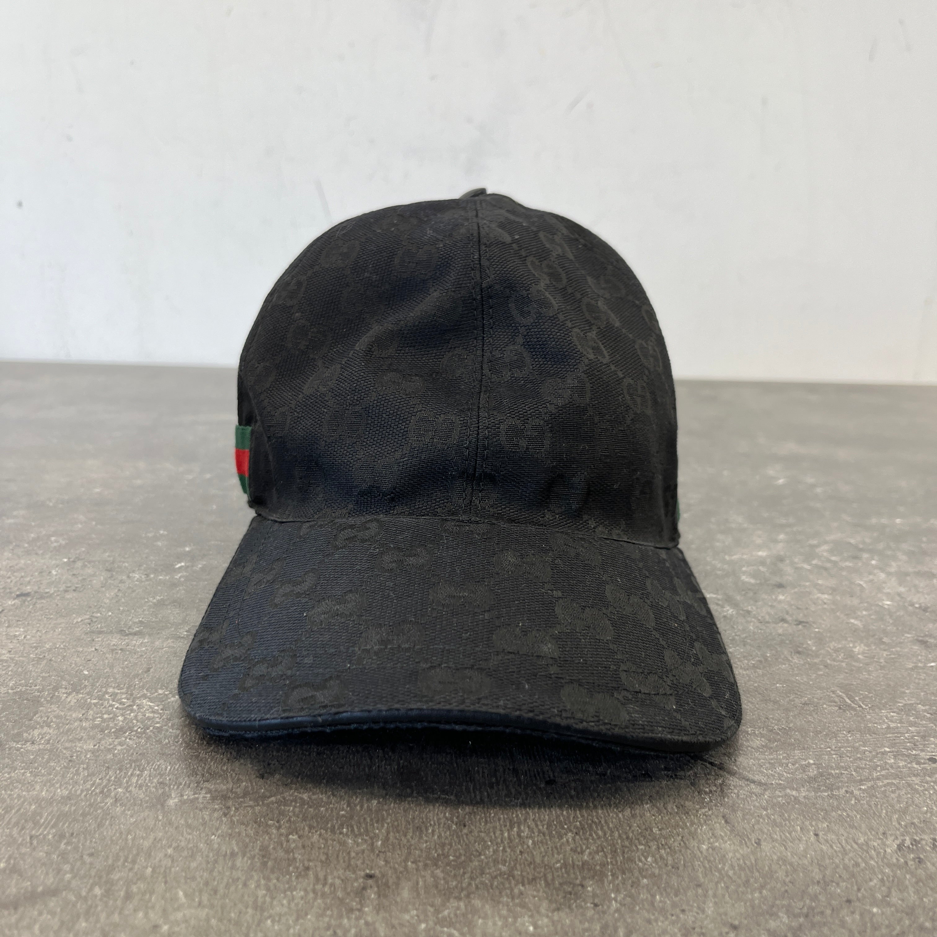 Men's Gg Supreme Hat Black Size XS