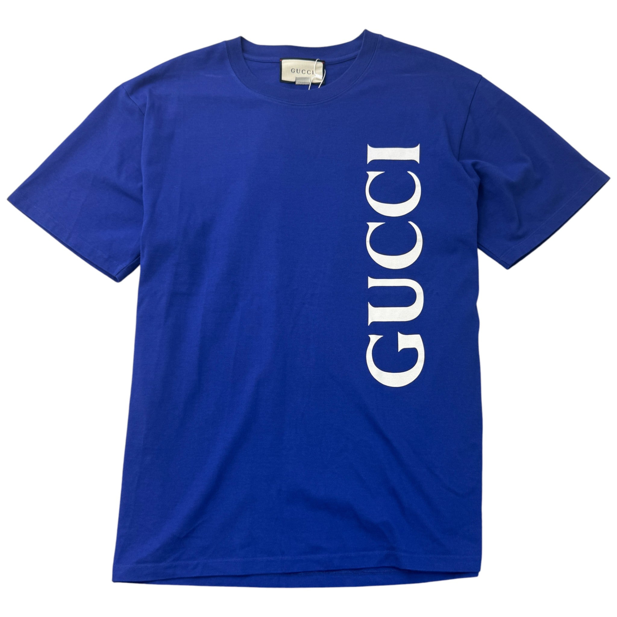 Men's Logo Print T-Shirt Blue Size XL