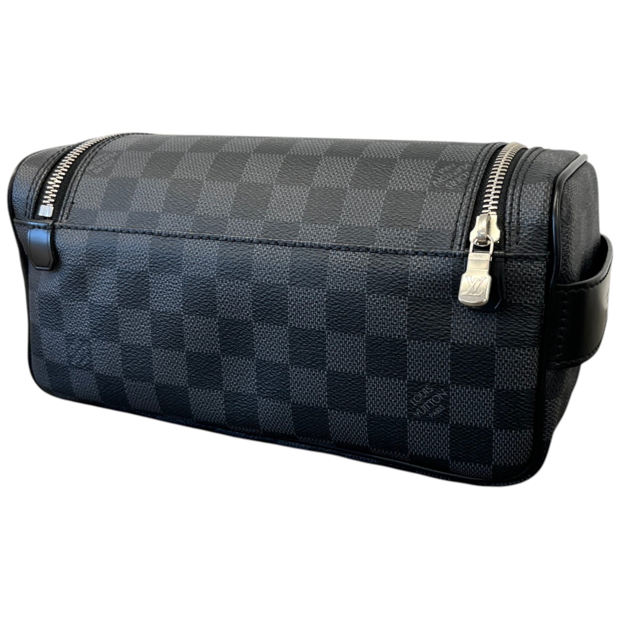 Men's Damier Graphite Toiletry Bag Black