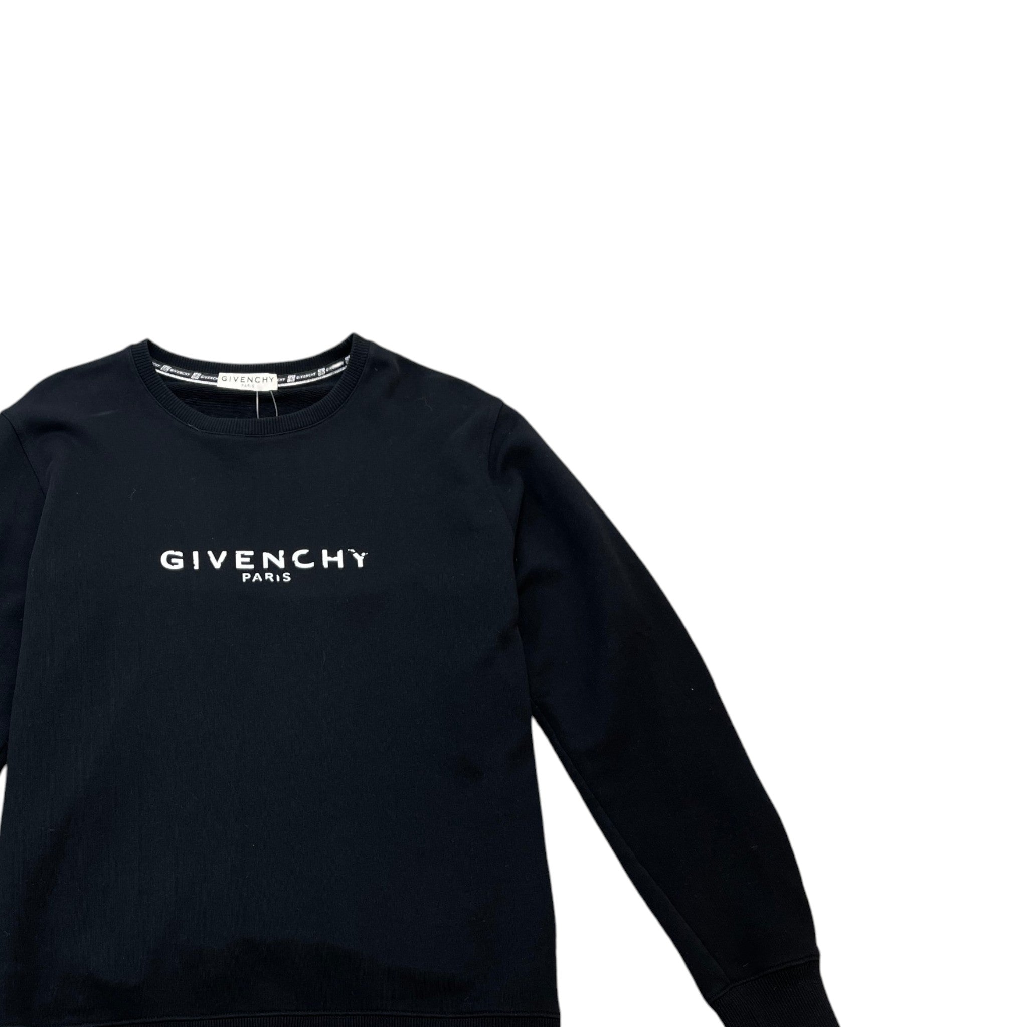 Men's Logo Print Sweatshirt Black Size S