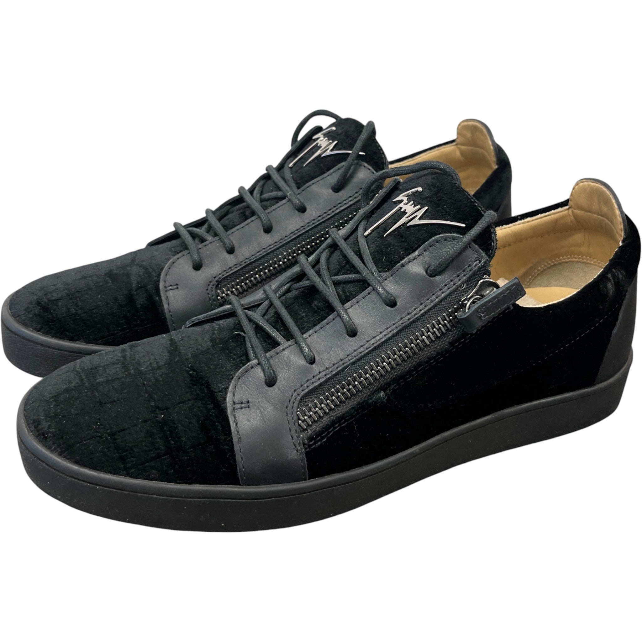 Men's Frankie Low Trainers Black Size EU 44 / UK 10