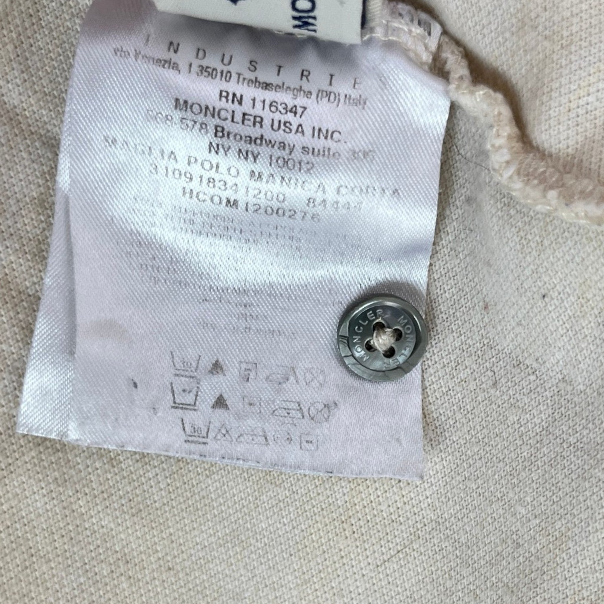 Men's Maglia Polo Shirt Cream Size XL