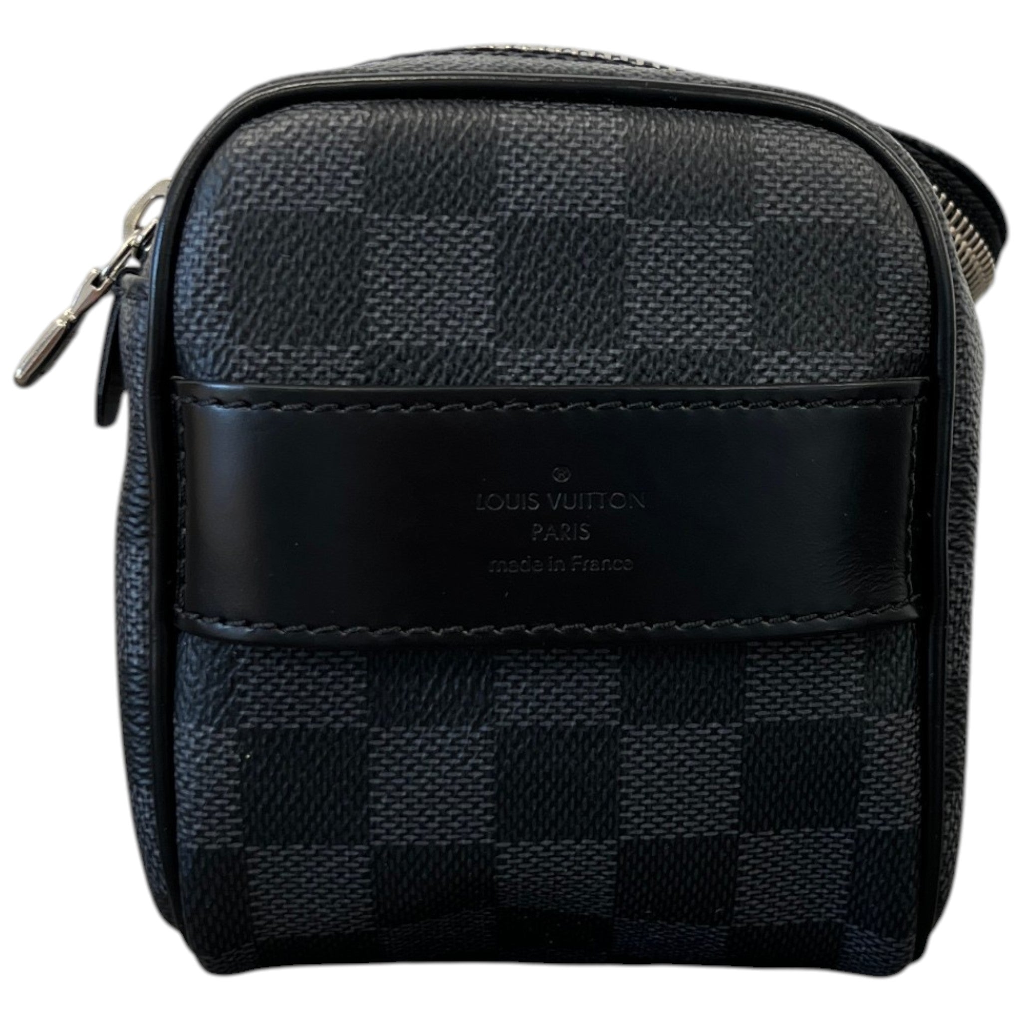 Men's Damier Graphite Toiletry Bag Black