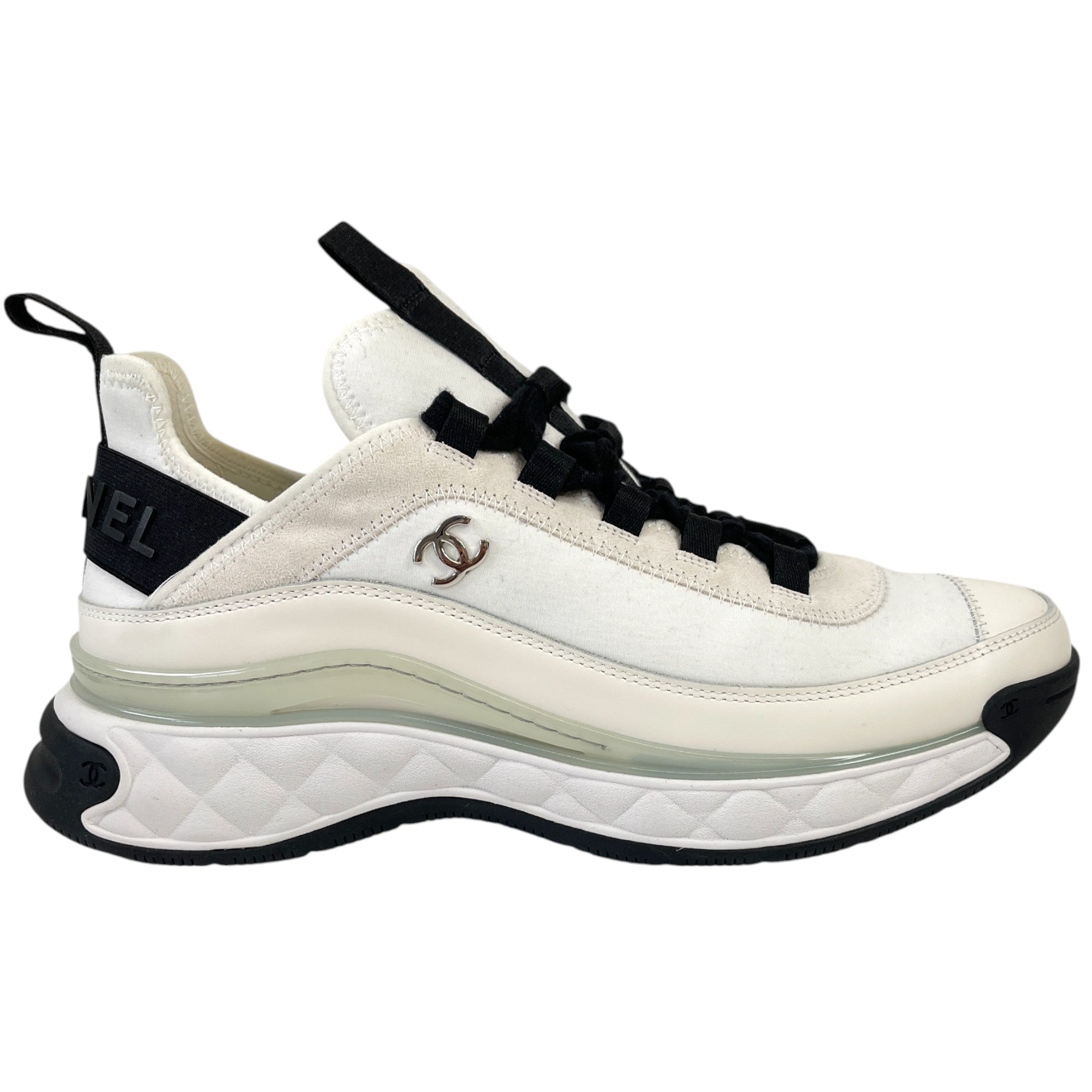 Men's Cc Logo Low Trainers White Size EU 41 / UK 7