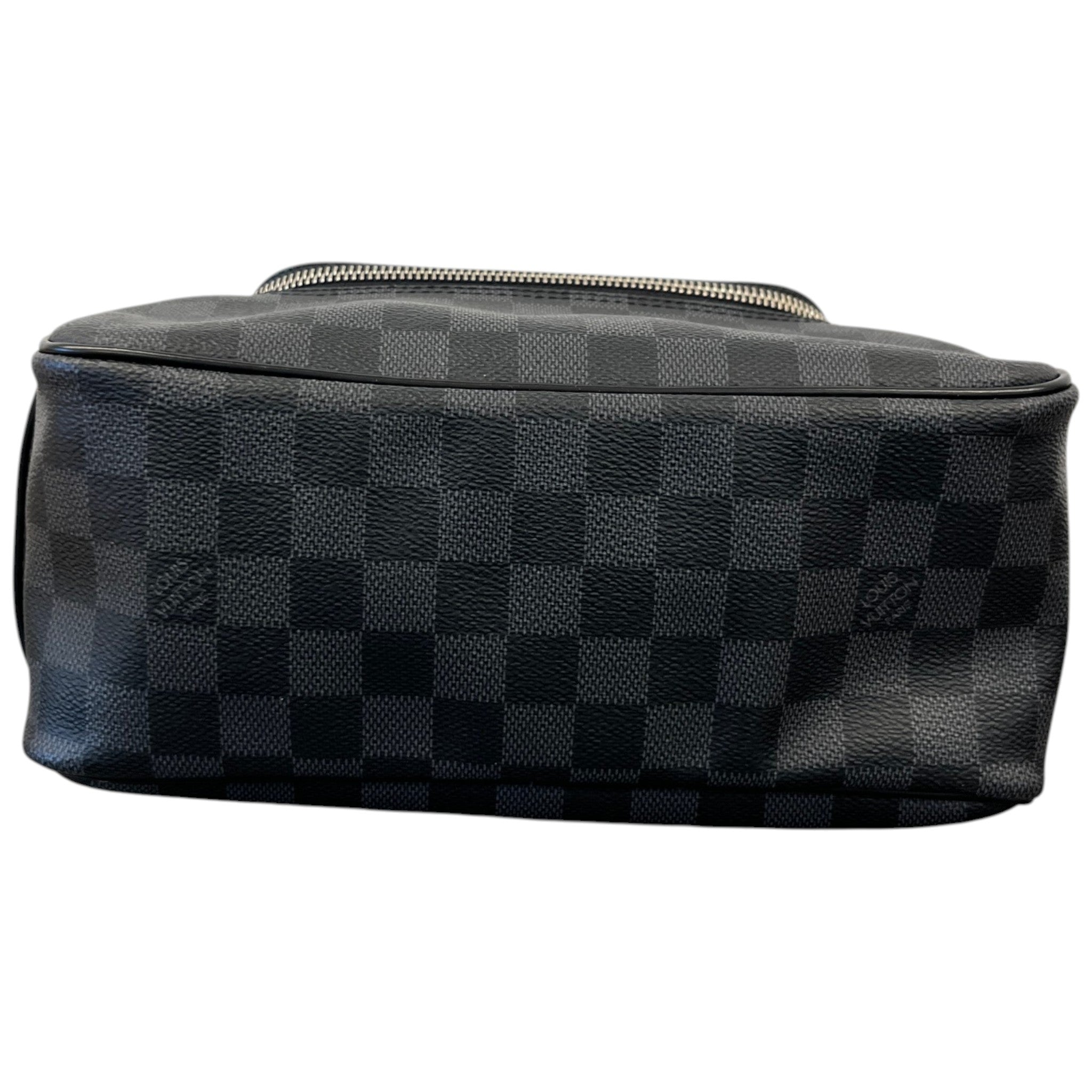 Men's Damier Graphite Toiletry Bag Black