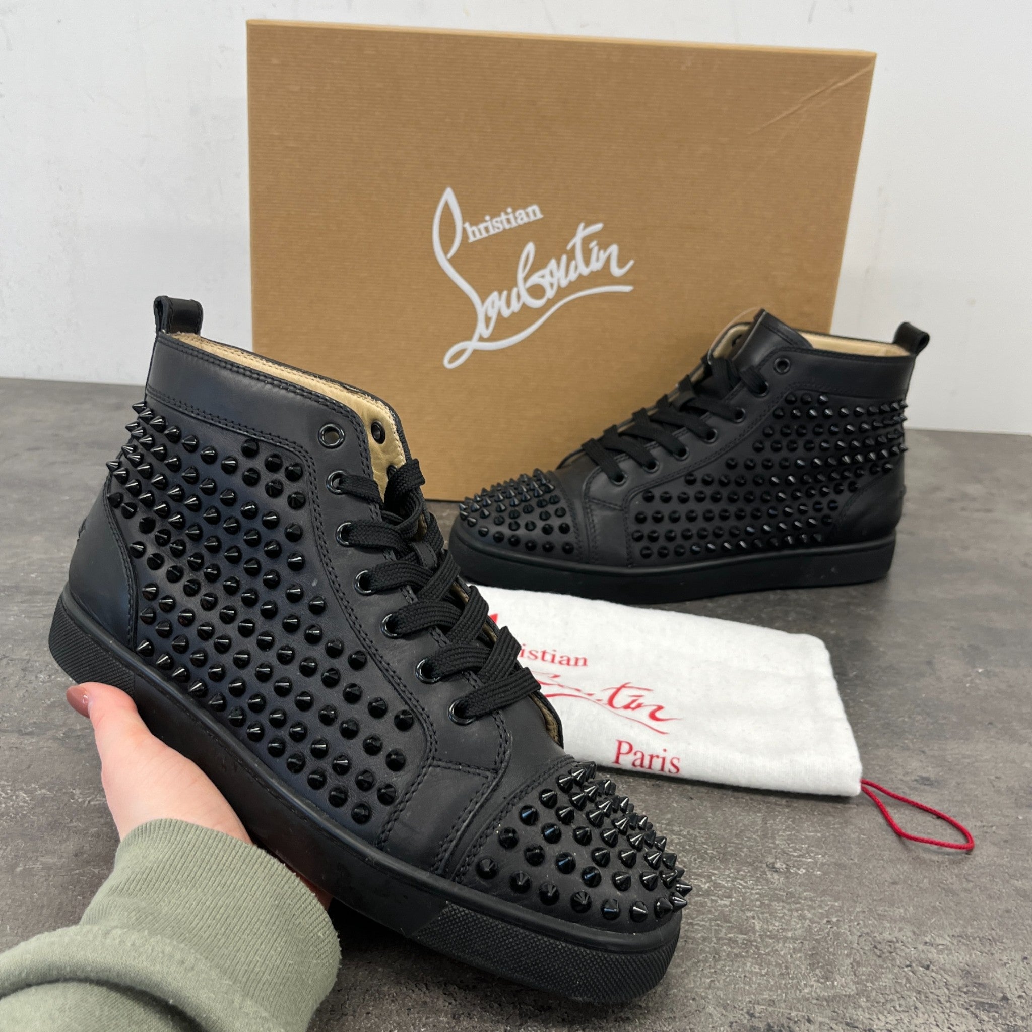 Men's Spikes High Trainers Black Size EU 40 / UK 6