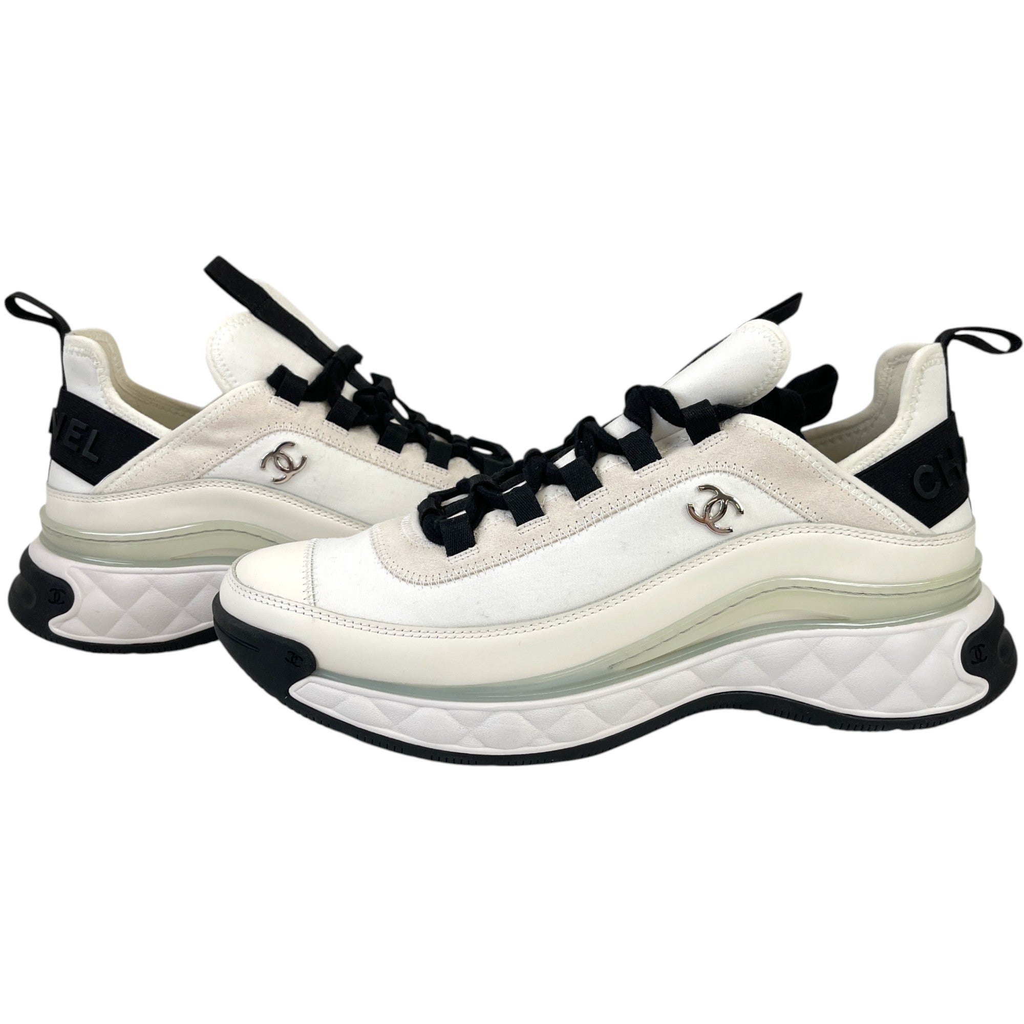 Men's Cc Logo Low Trainers White Size EU 41 / UK 7