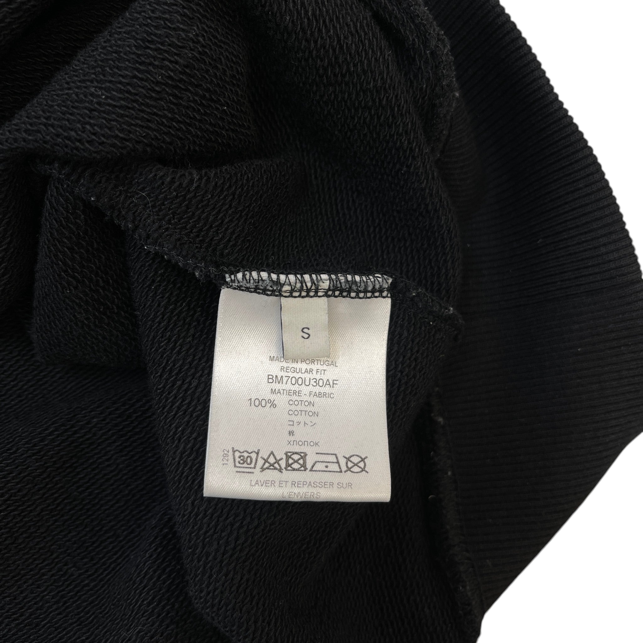 Men's Logo Print Sweatshirt Black Size S