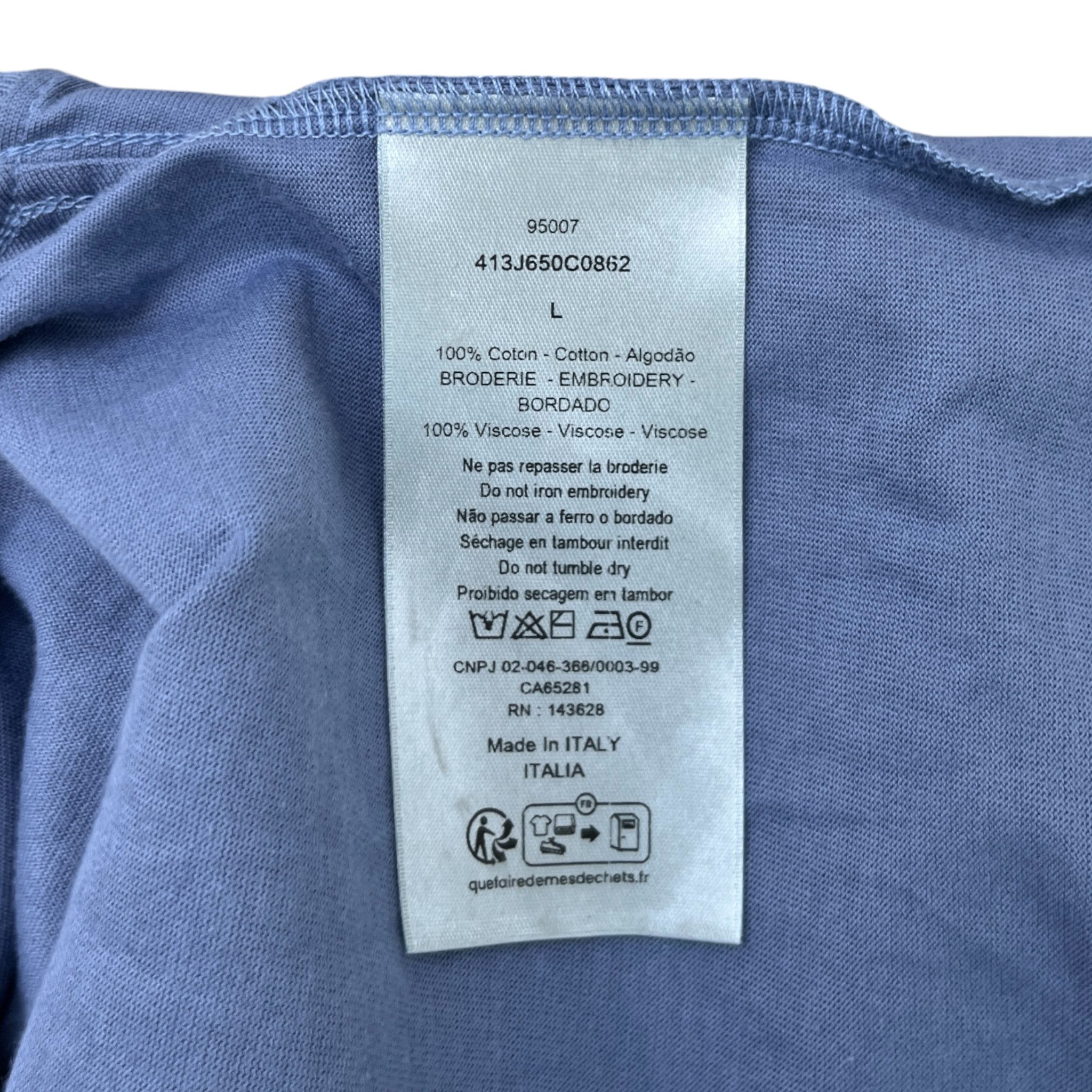 Men's Icons T-Shirt Blue Size L