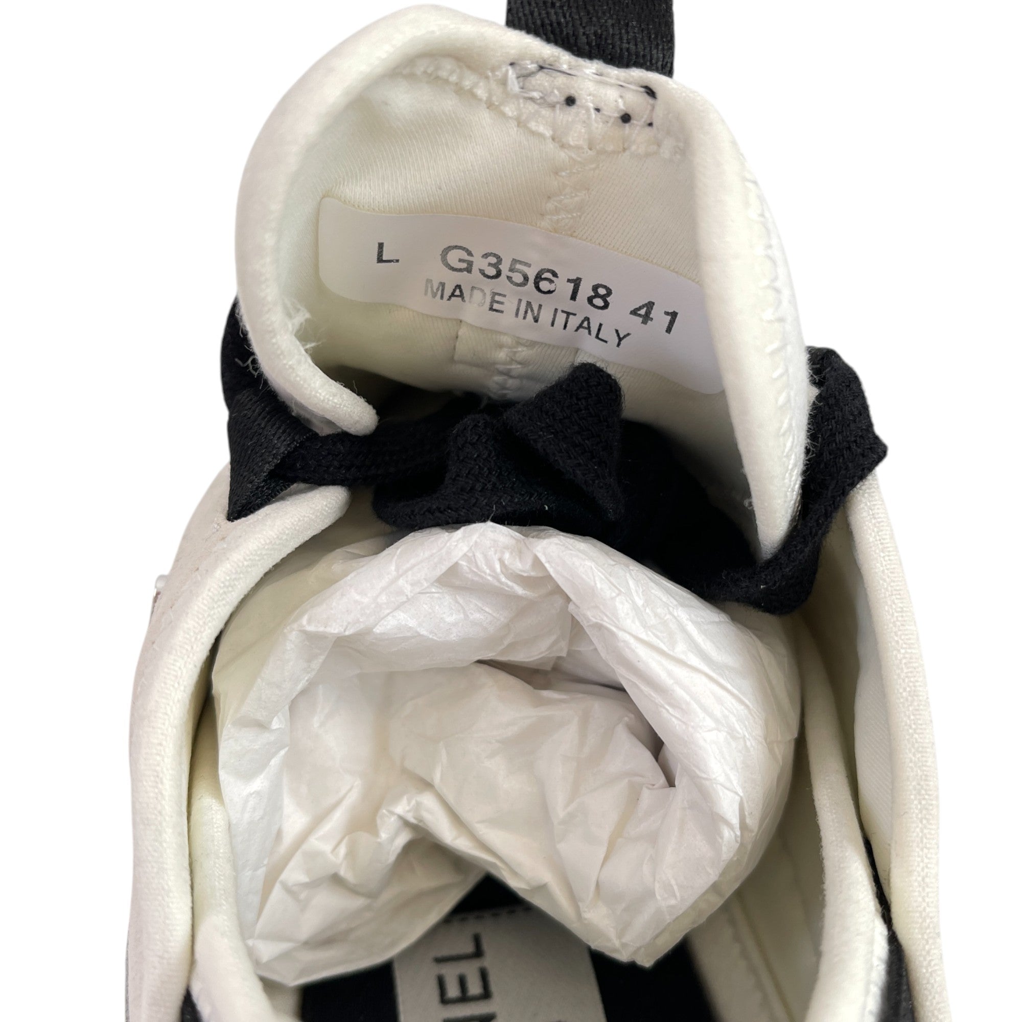 Men's Cc Logo Low Trainers White Size EU 41 / UK 7