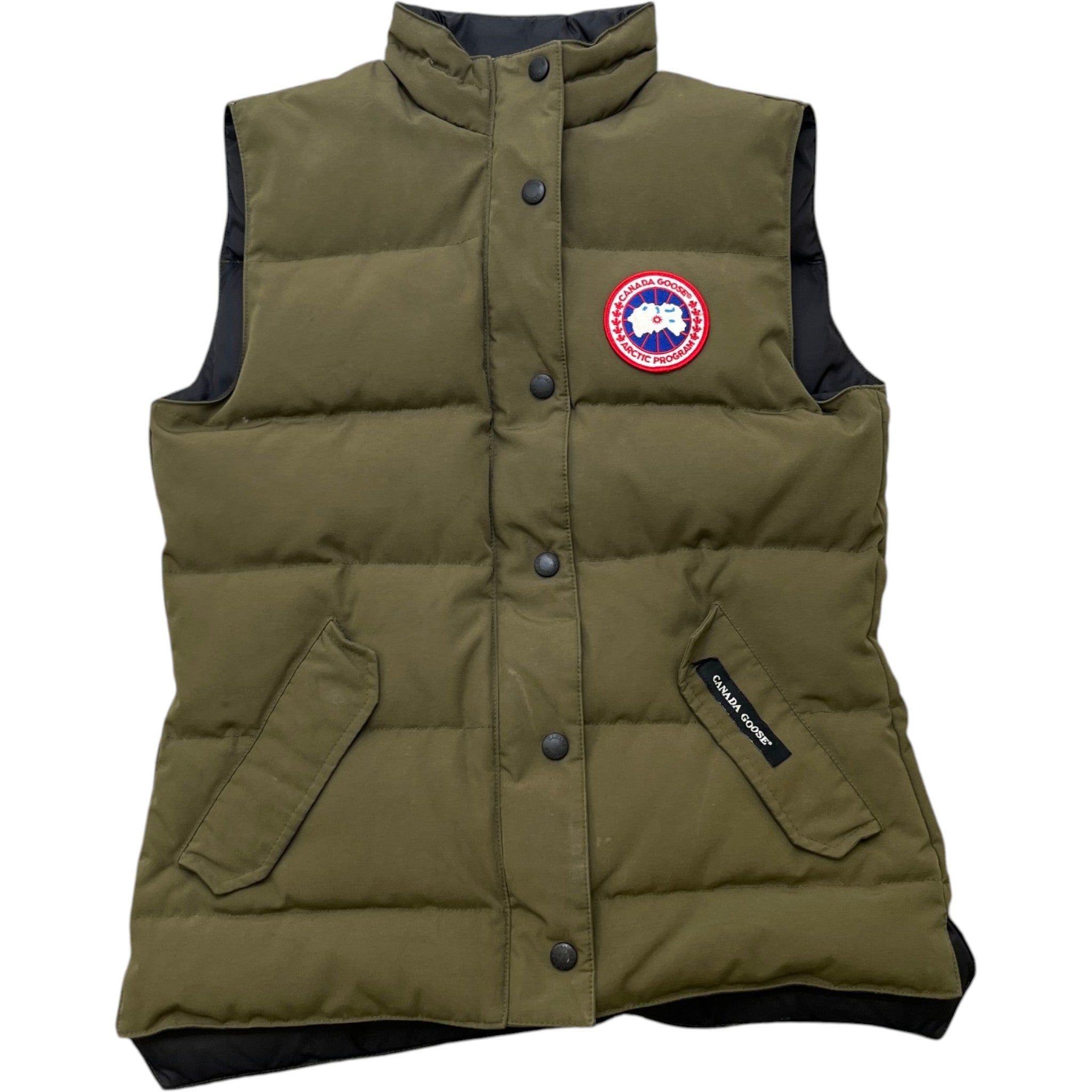 Women's Freestyle Crew Gilet Khaki Size S
