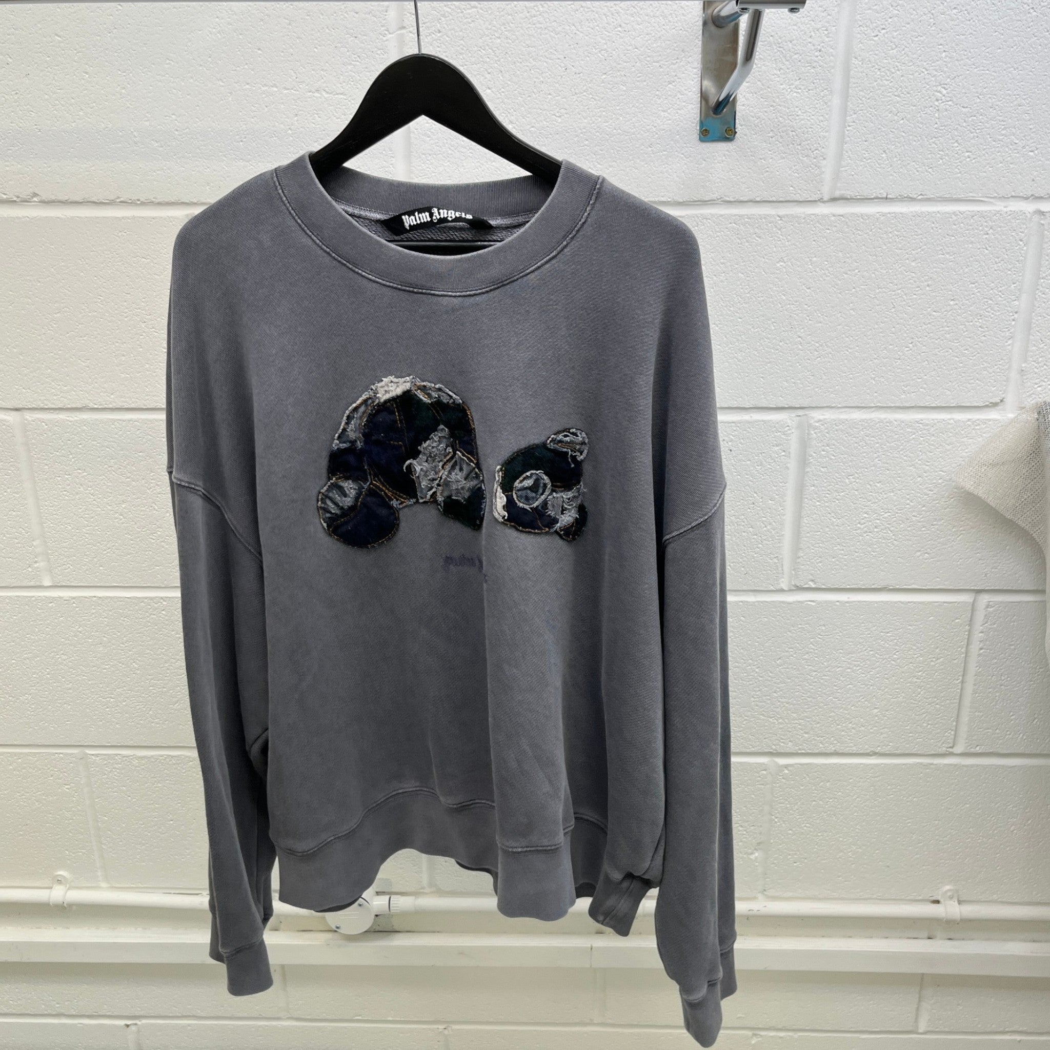 Men's Kill The Bear Patchwork Sweatshirt Grey Size L