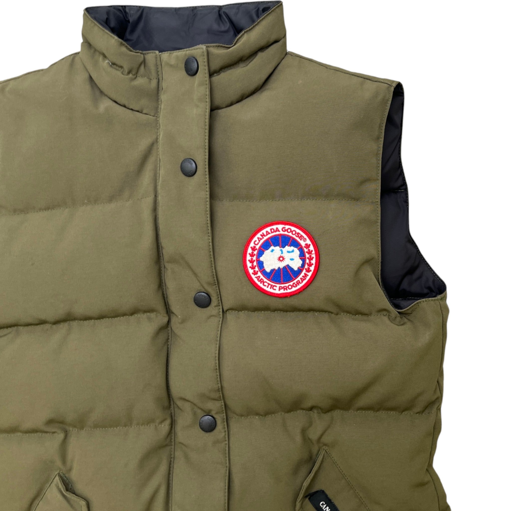 Women's Freestyle Crew Gilet Khaki Size S