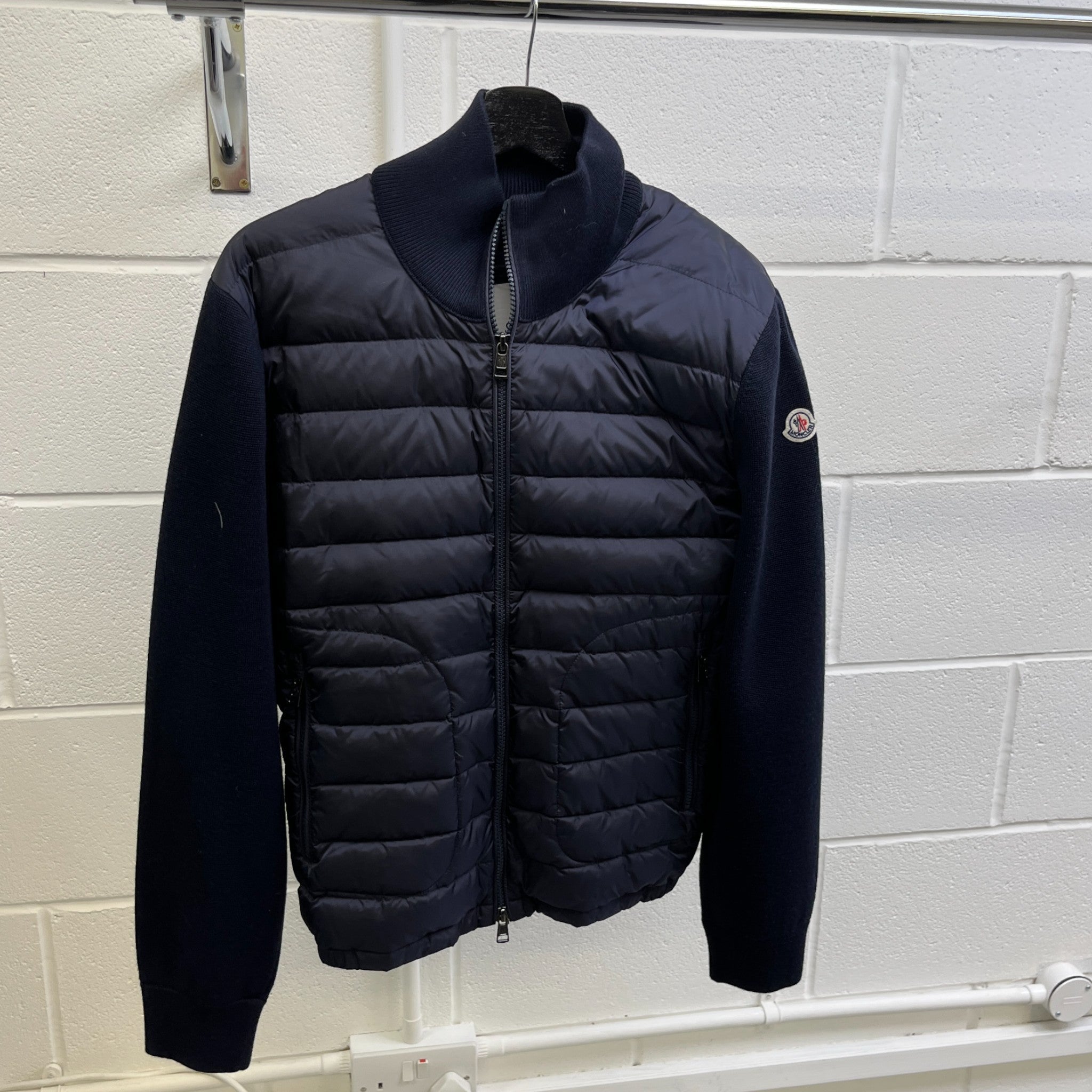 Men's Maglione Tricot Jacket Navy Size M