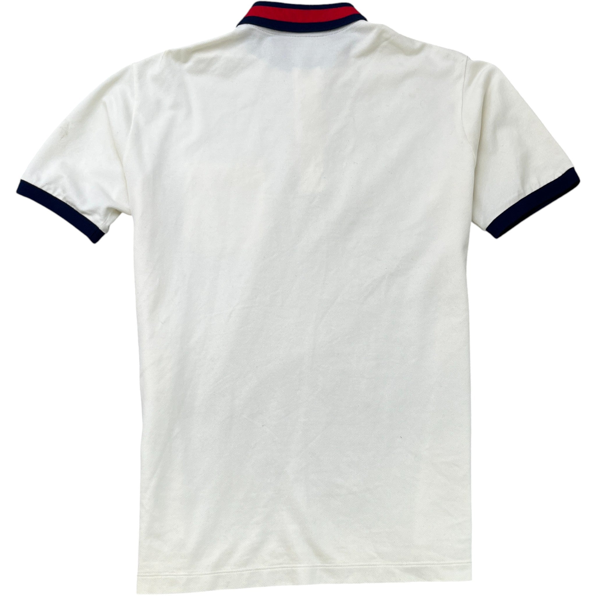 Men's Web Collar Polo Shirt Cream Size M