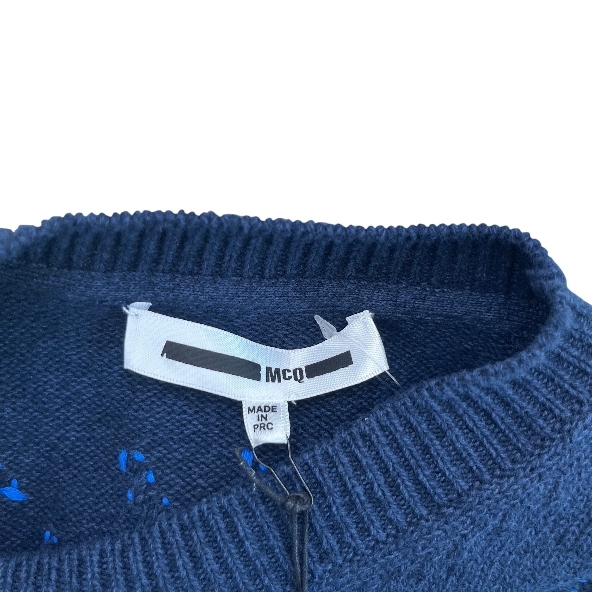 Men's Embroidered Logo Jumper Navy Size XXS