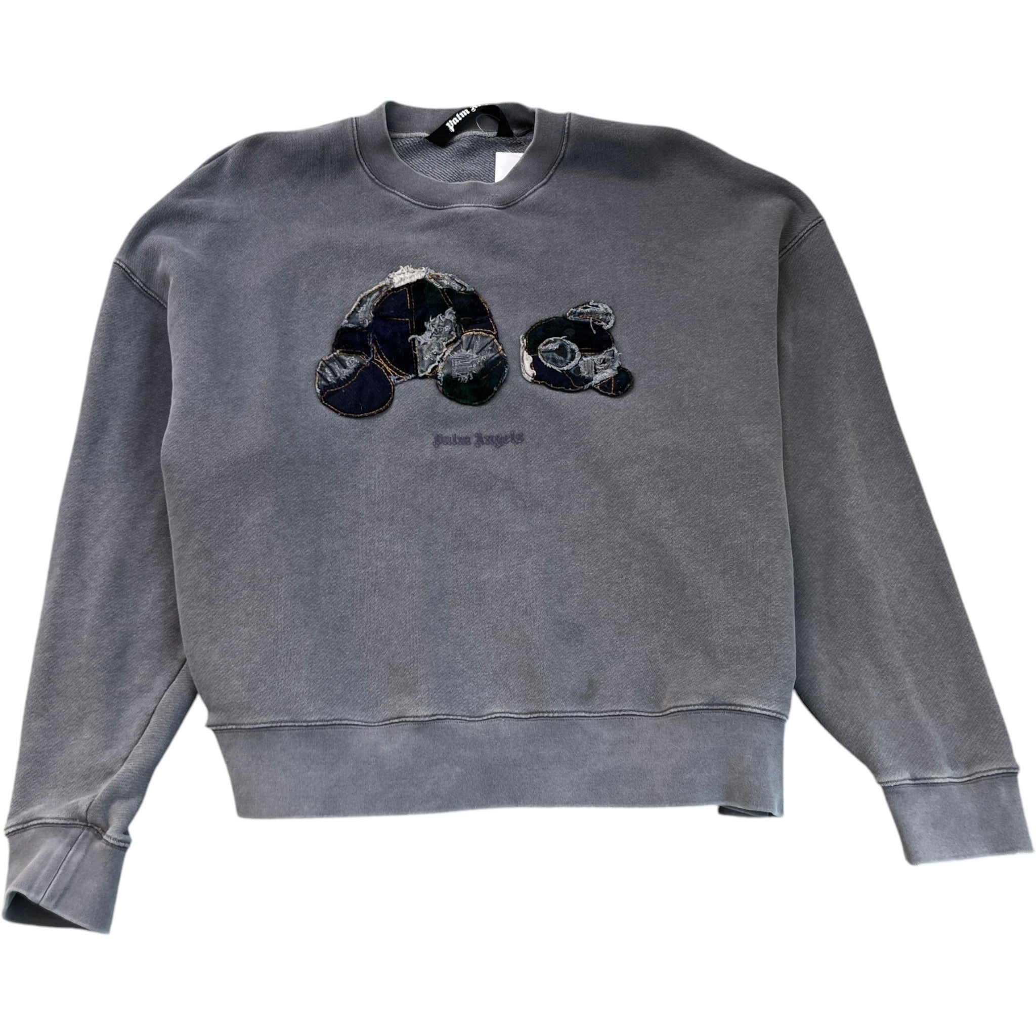 Men's Kill The Bear Patchwork Sweatshirt Grey Size L