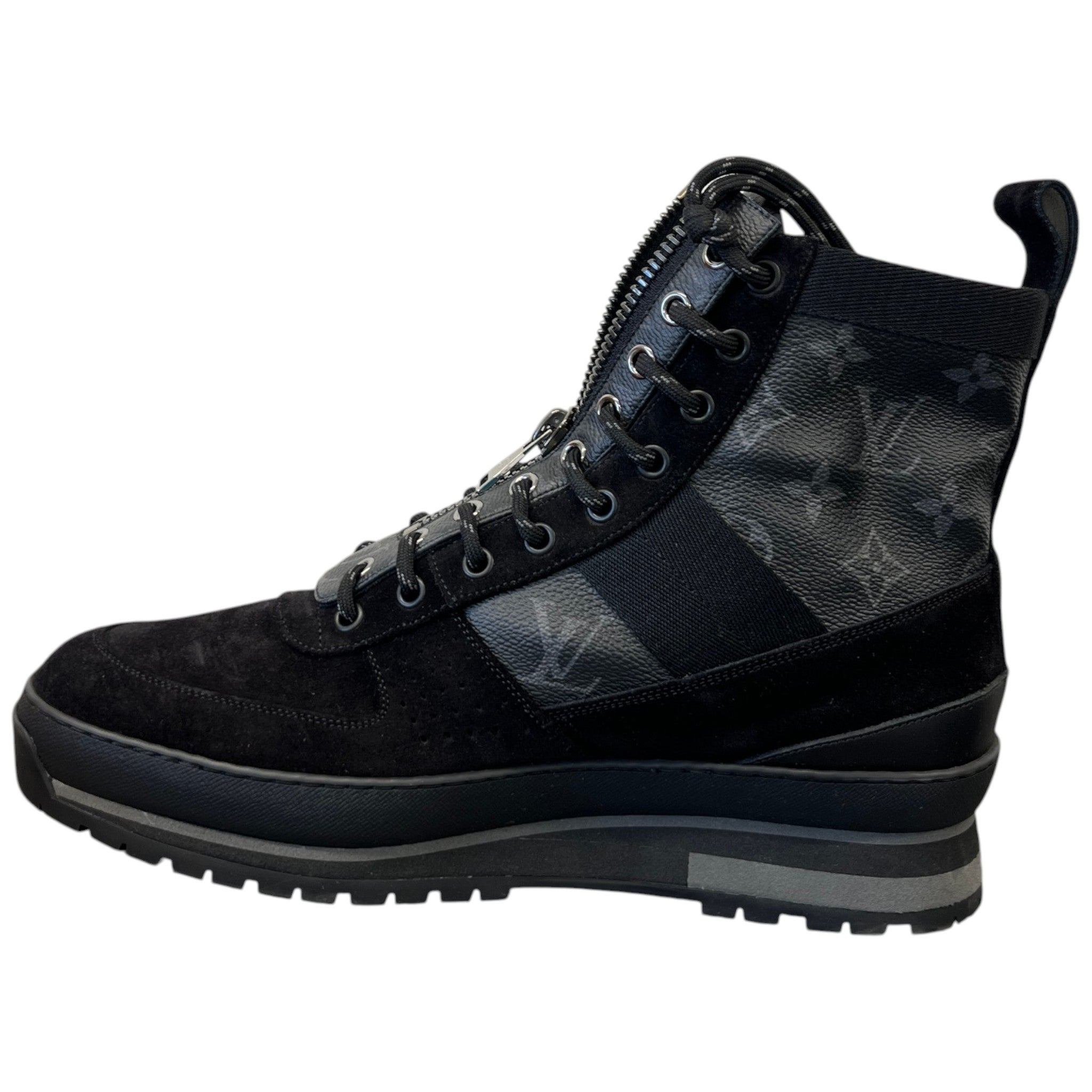 Men's Monogram Eclipse Harlem Ankle Boots Black Size EU 41.5 / UK 7.5