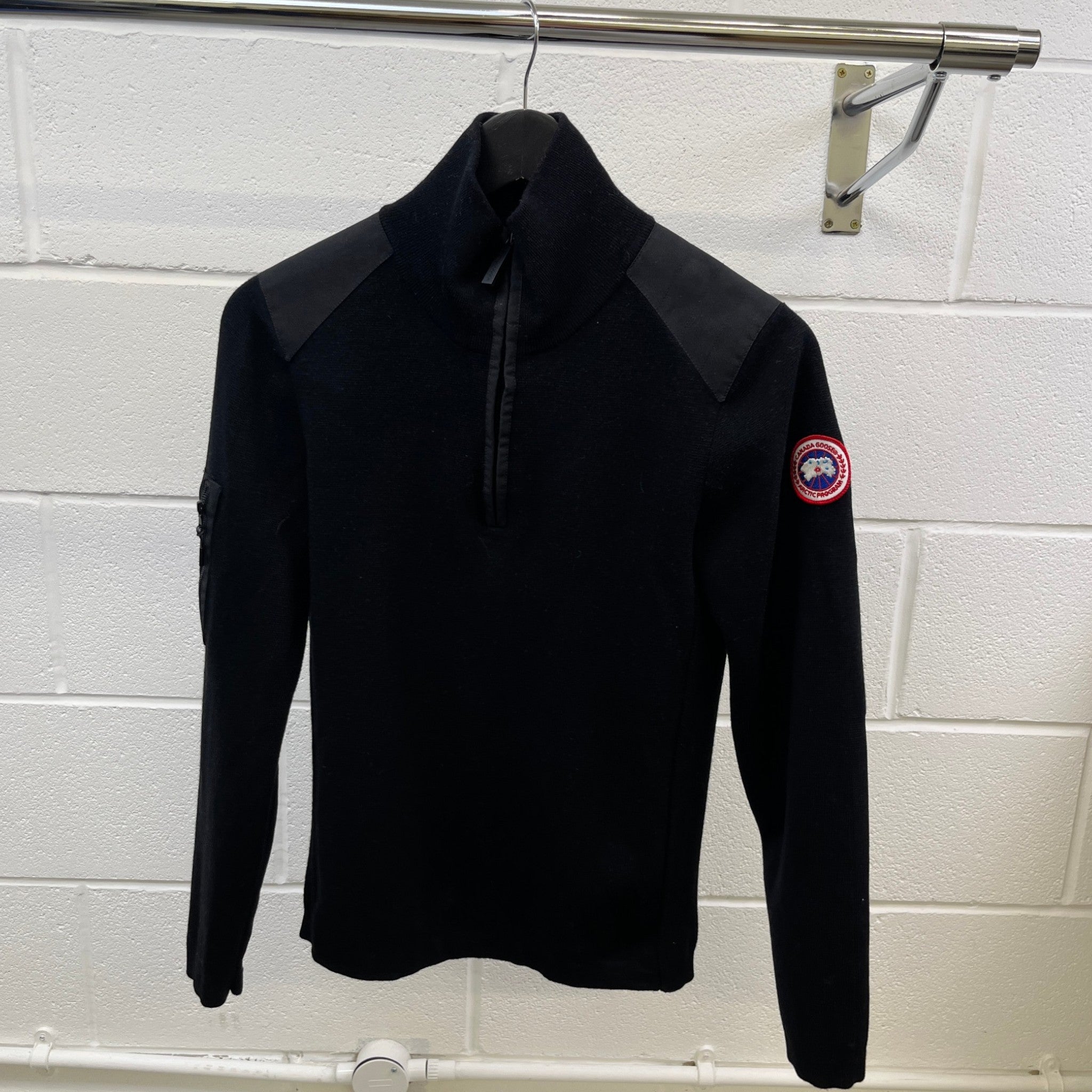 Men's Stormont 1/4 Zip Jumper Black Size S