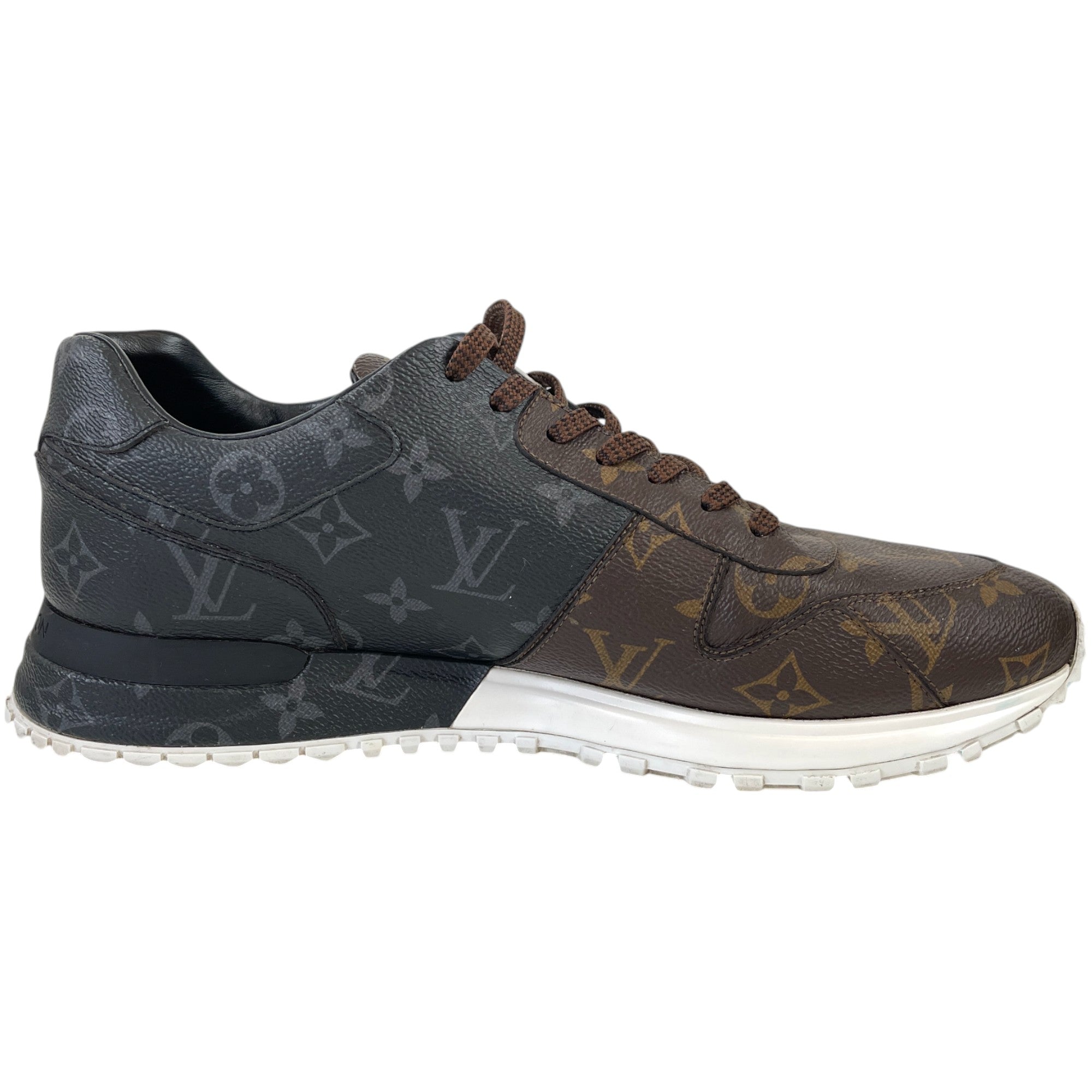 Men's Triple Monogram Run Away Low Trainers Brown Size EU 42.5 / UK 8.5