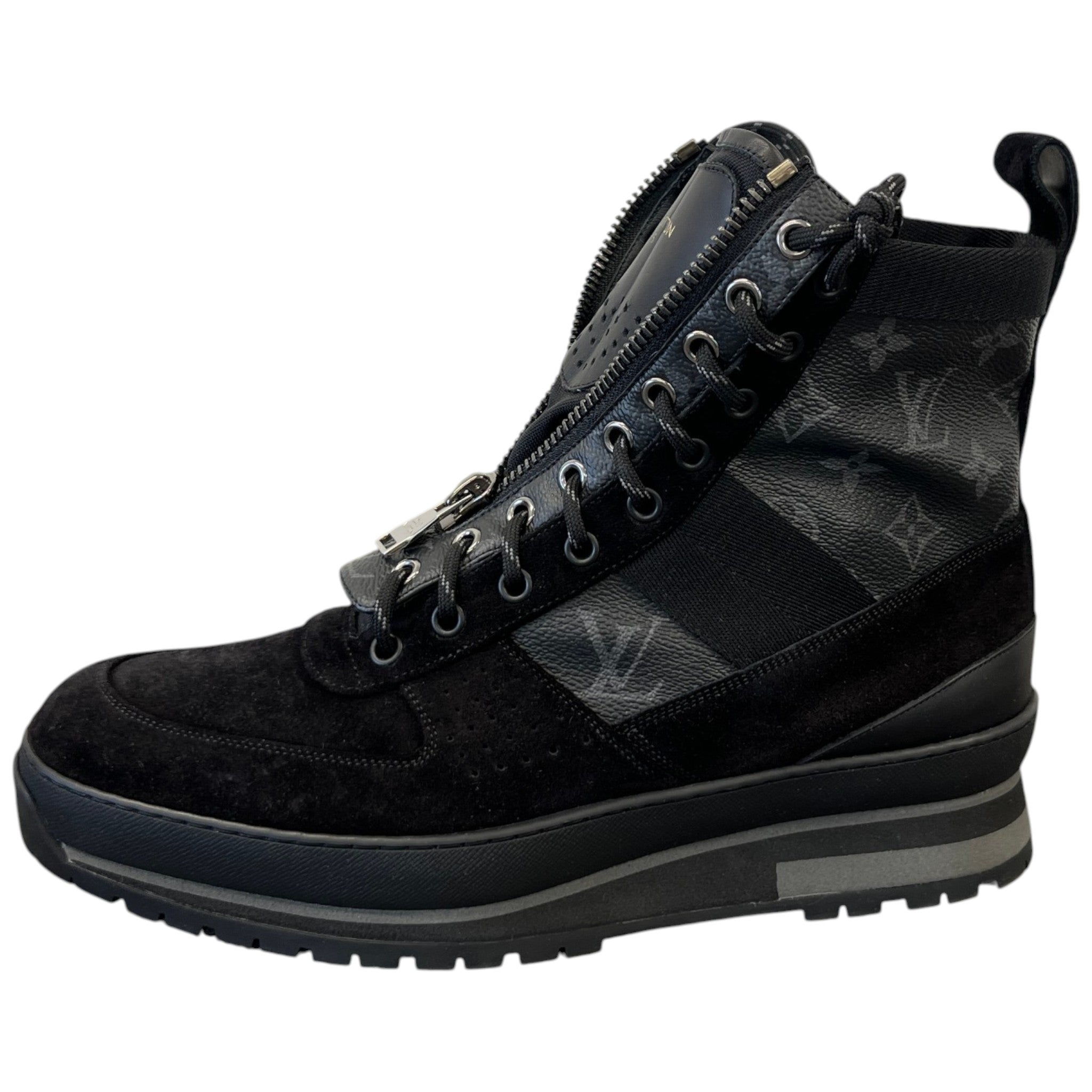 Men's Monogram Eclipse Harlem Ankle Boots Black Size EU 41.5 / UK 7.5