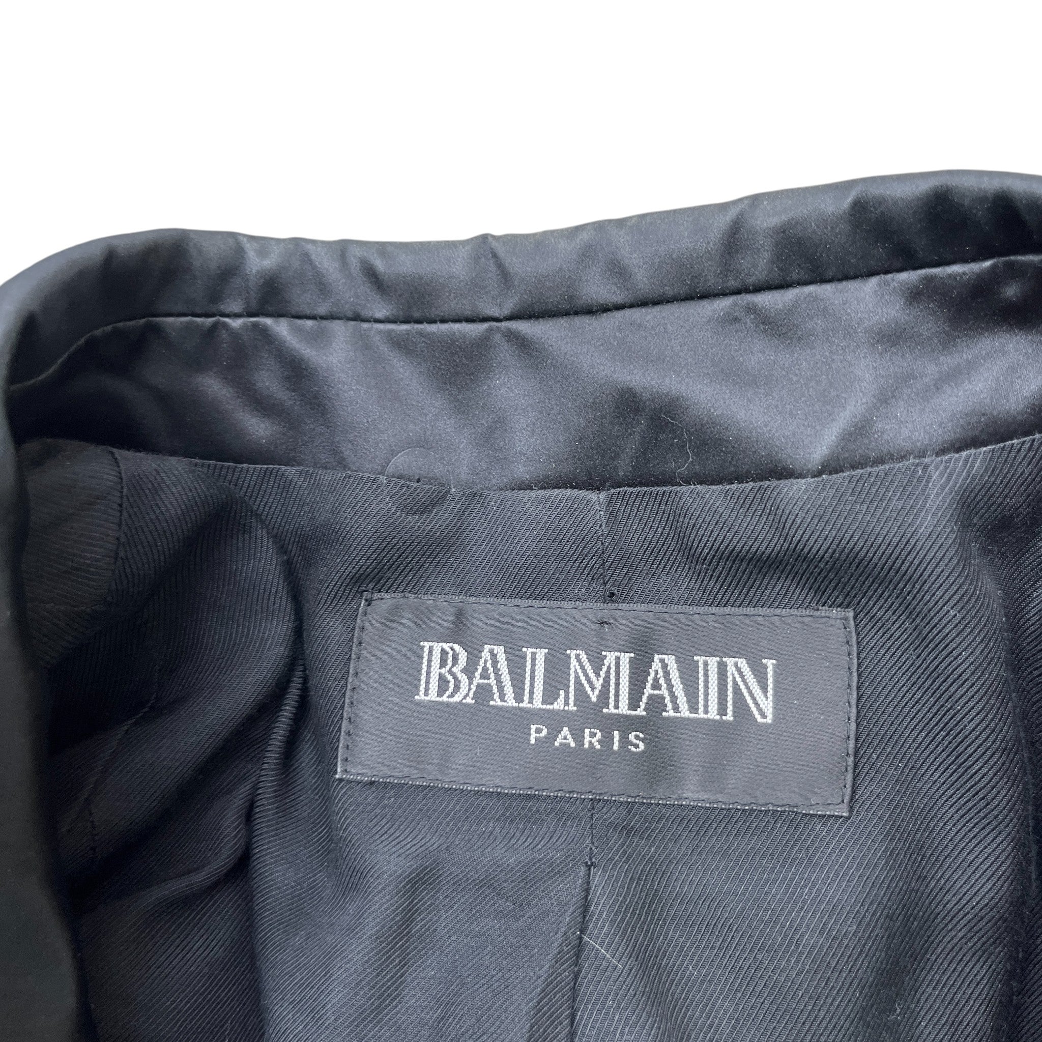 Women's Satin Lapels Jacket Black Size IT 38 / UK 6