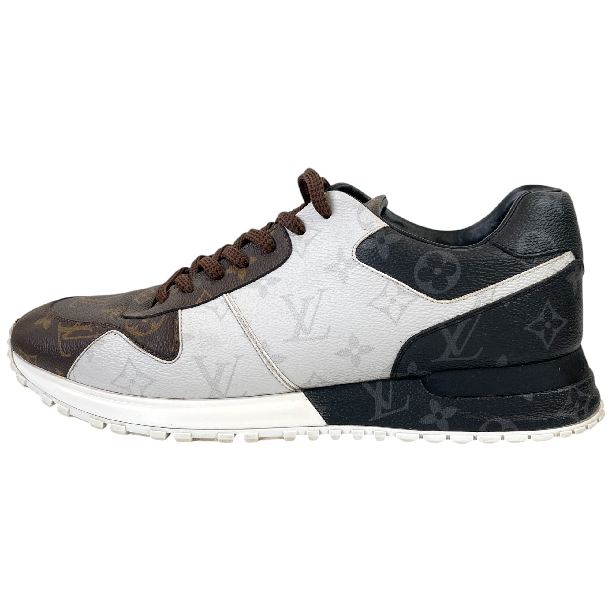 Men's Triple Monogram Run Away Low Trainers Brown Size EU 42.5 / UK 8.5