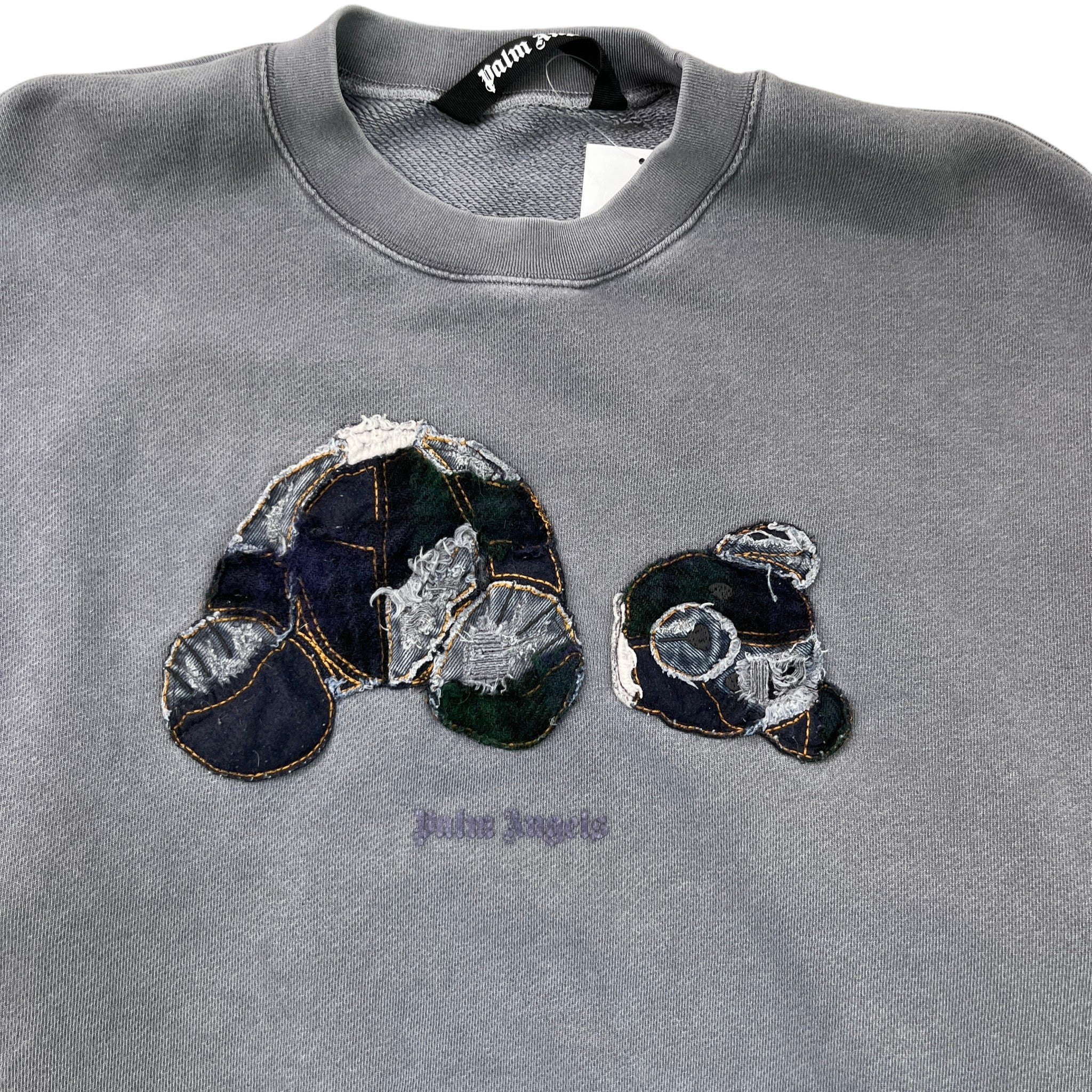 Men's Kill The Bear Patchwork Sweatshirt Grey Size L