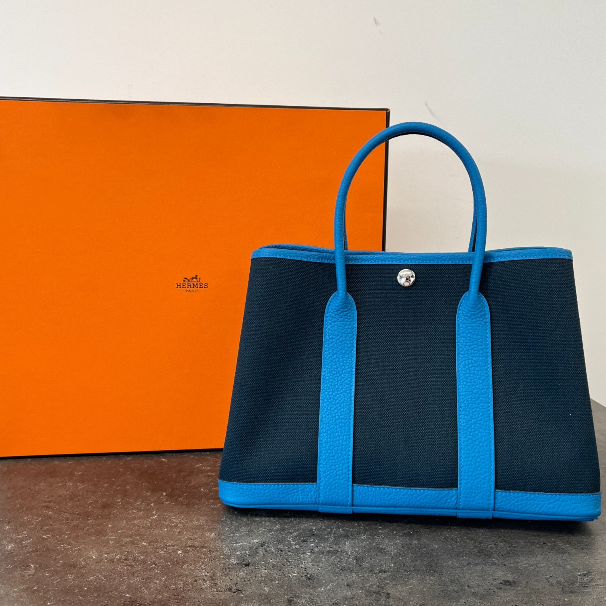 Women's Garden Party 30 Canvas Palladium Hardware Bag Blue