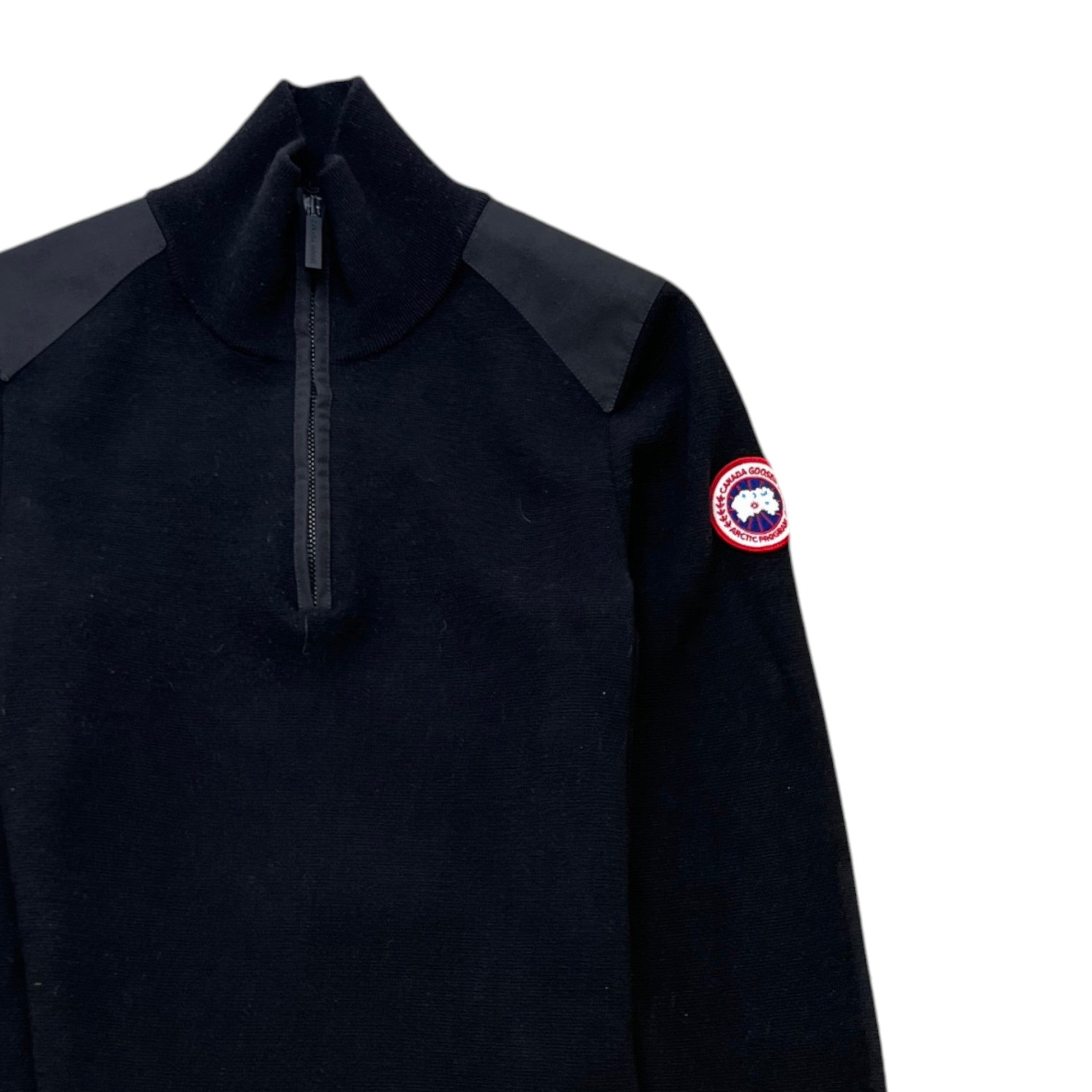 Men's Stormont 1/4 Zip Jumper Black Size S