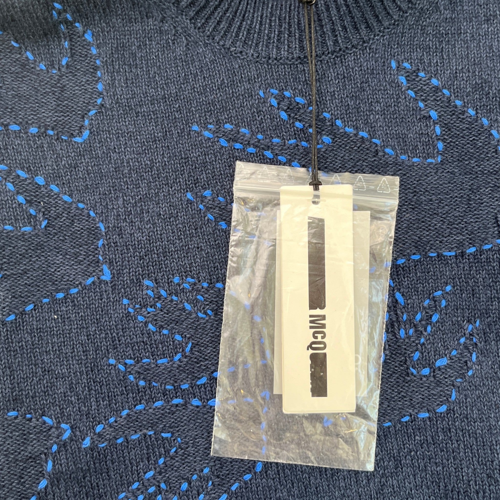 Men's Embroidered Logo Jumper Navy Size XXS