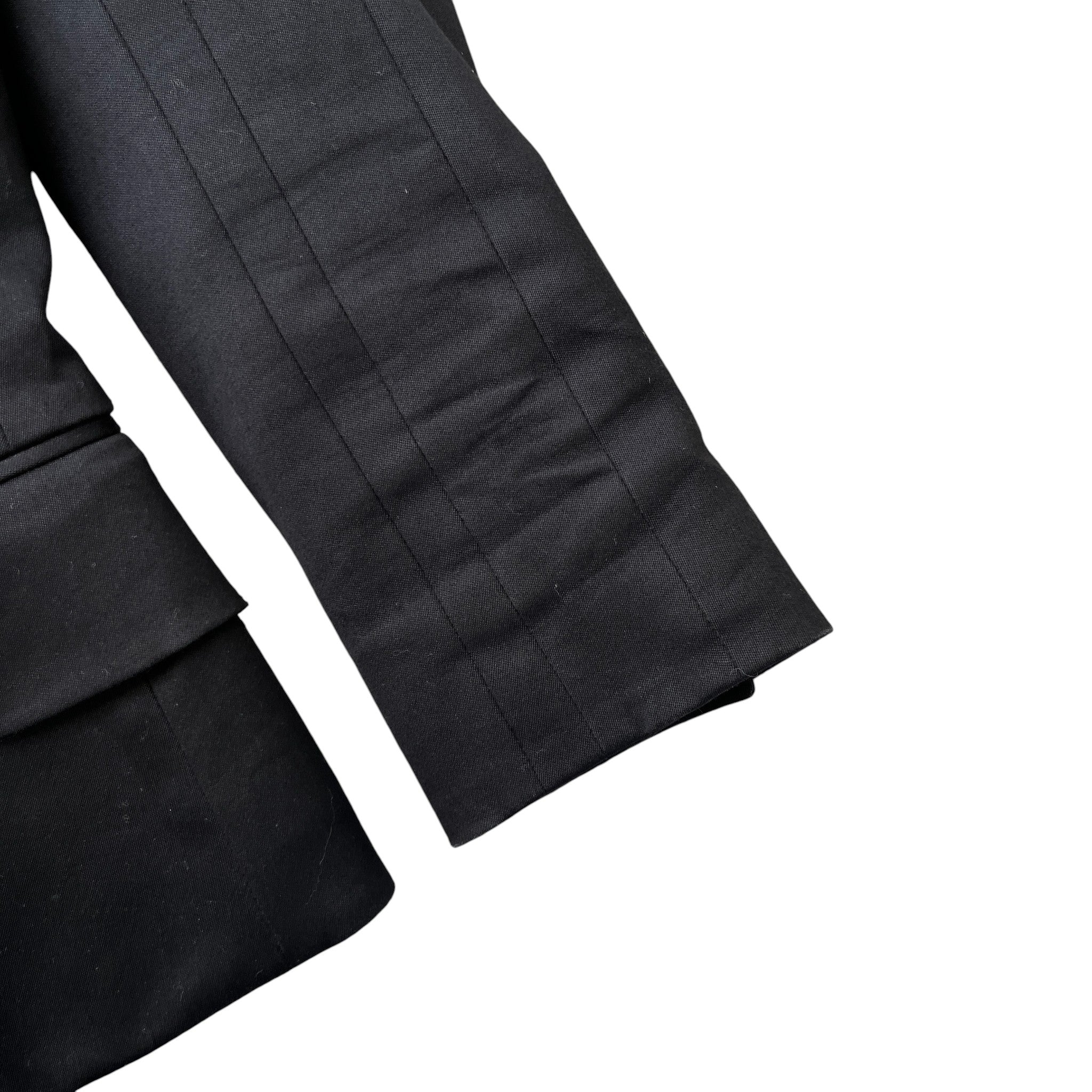 Women's Satin Lapels Jacket Black Size IT 38 / UK 6