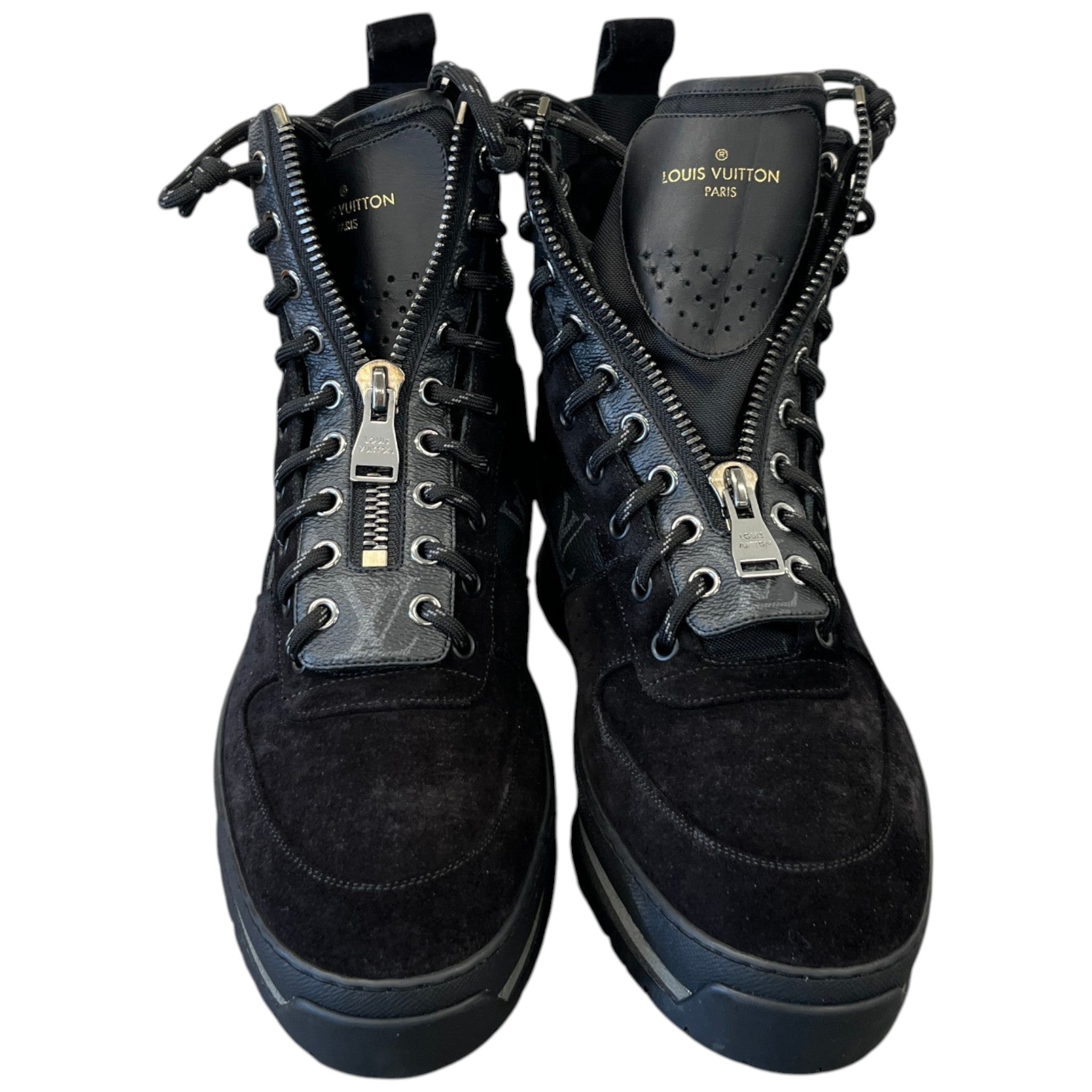 Men's Monogram Eclipse Harlem Ankle Boots Black Size EU 41.5 / UK 7.5
