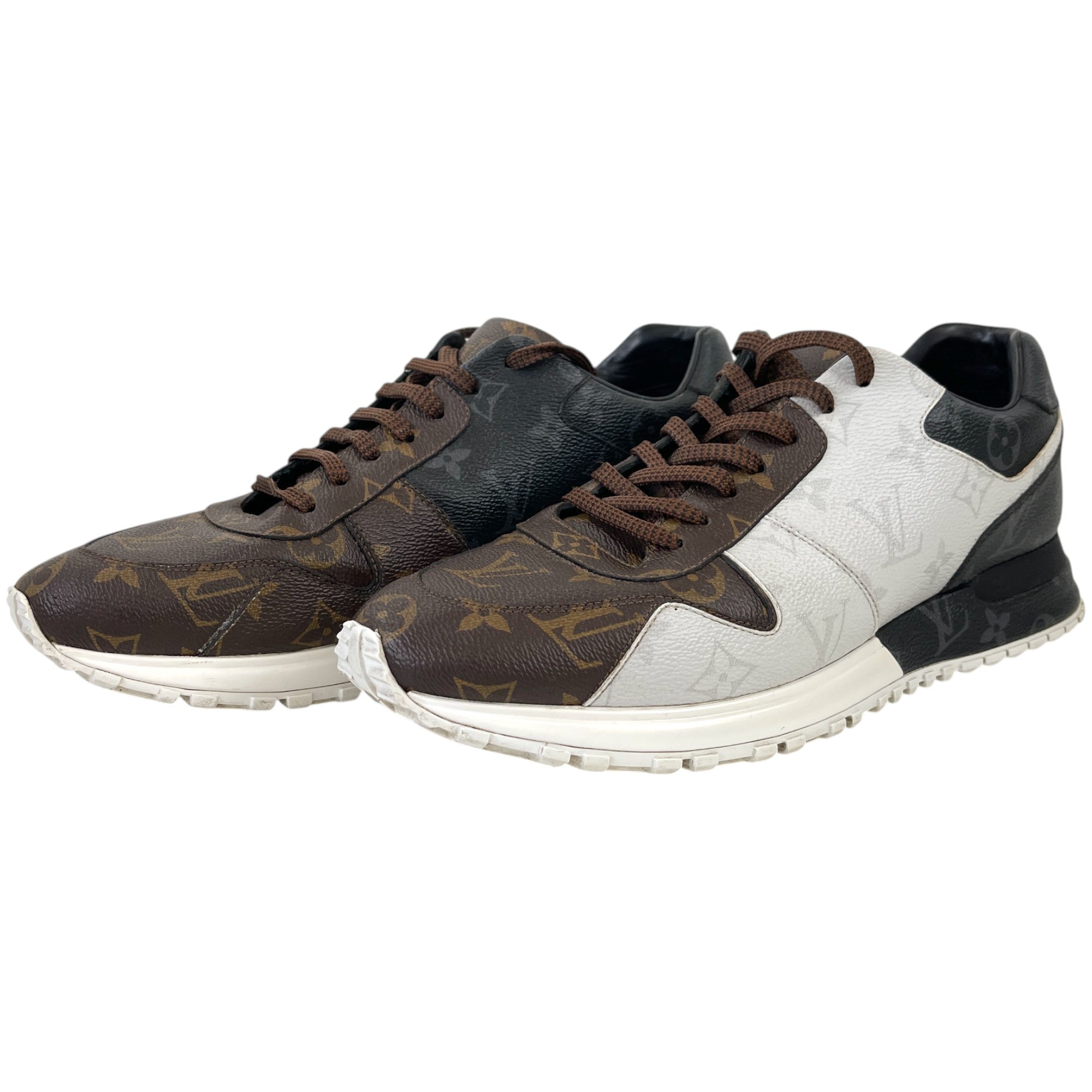 Men's Triple Monogram Run Away Low Trainers Brown Size EU 42.5 / UK 8.5